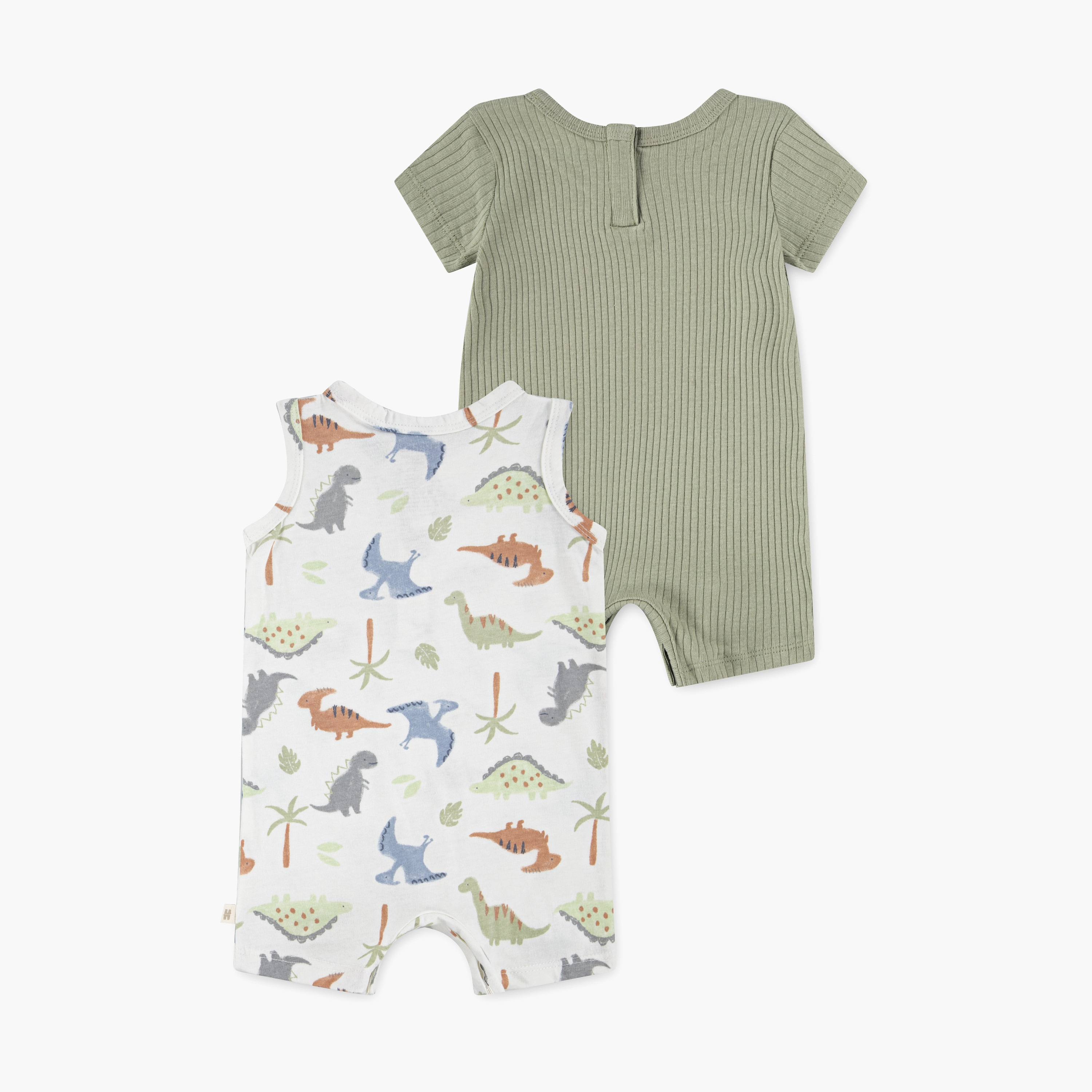 Huggies 2-Piece Floral Printed Short Sleeves Rompers-baby-boys-clothing-rompers-image-2