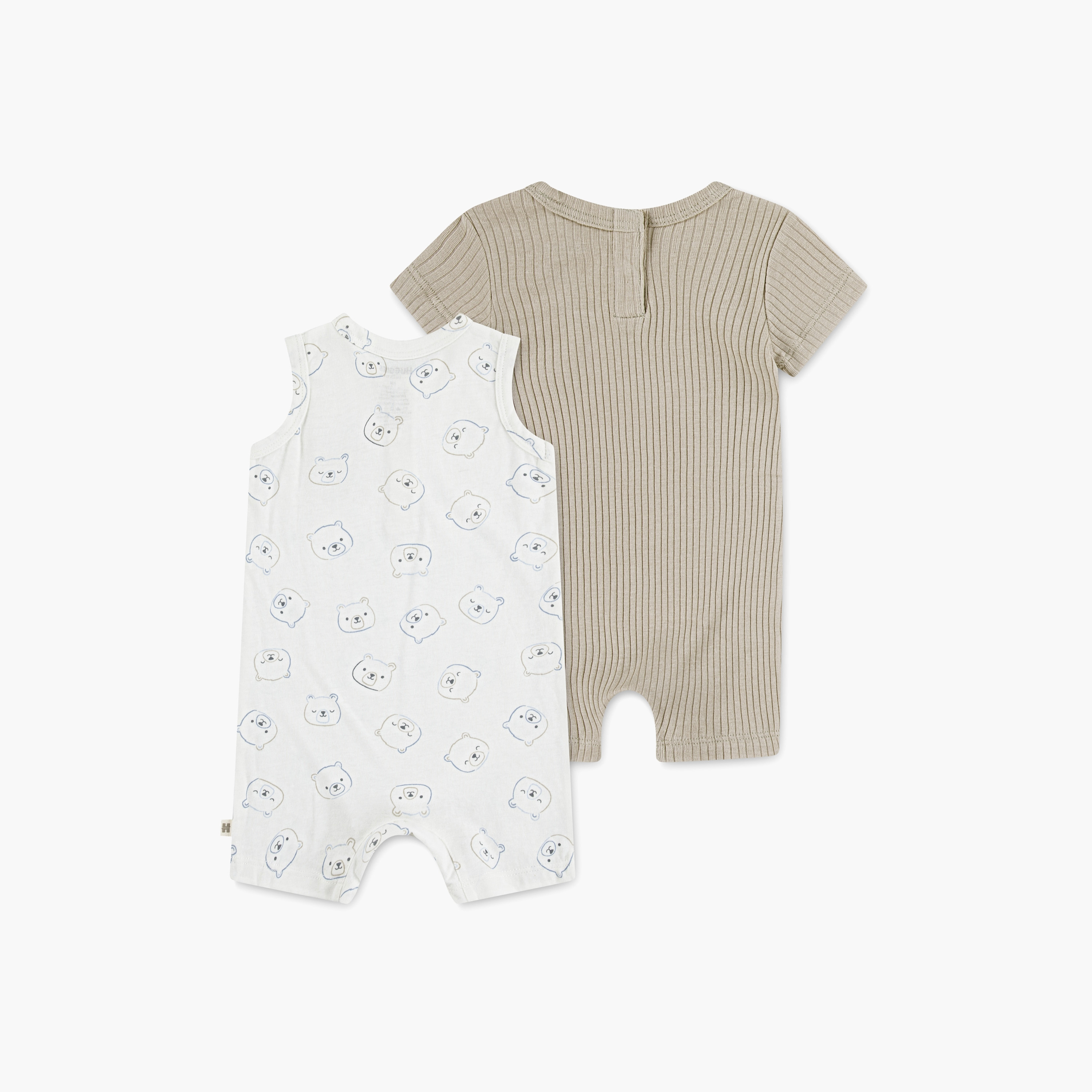 Huggies 2-Piece Solid Short Sleeves Rompers-baby-boys-clothing-rompers-image-2