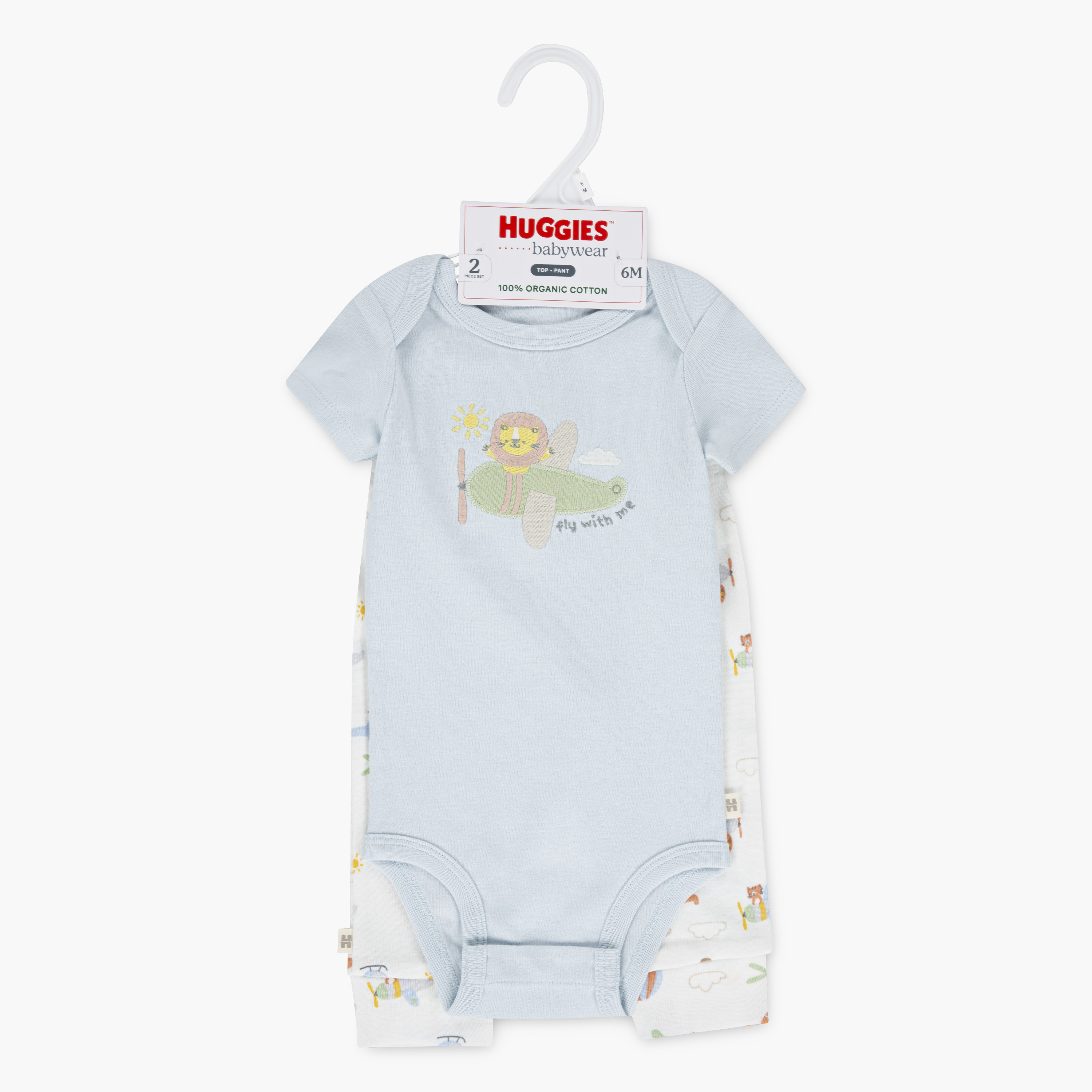 طقم بودي سوت بأكمام قصيرة وبطبعات، وبنطال ركض مع قبعة، 3 قطع من هاجيز-baby-boys-clothing-setsandcoords-image-3