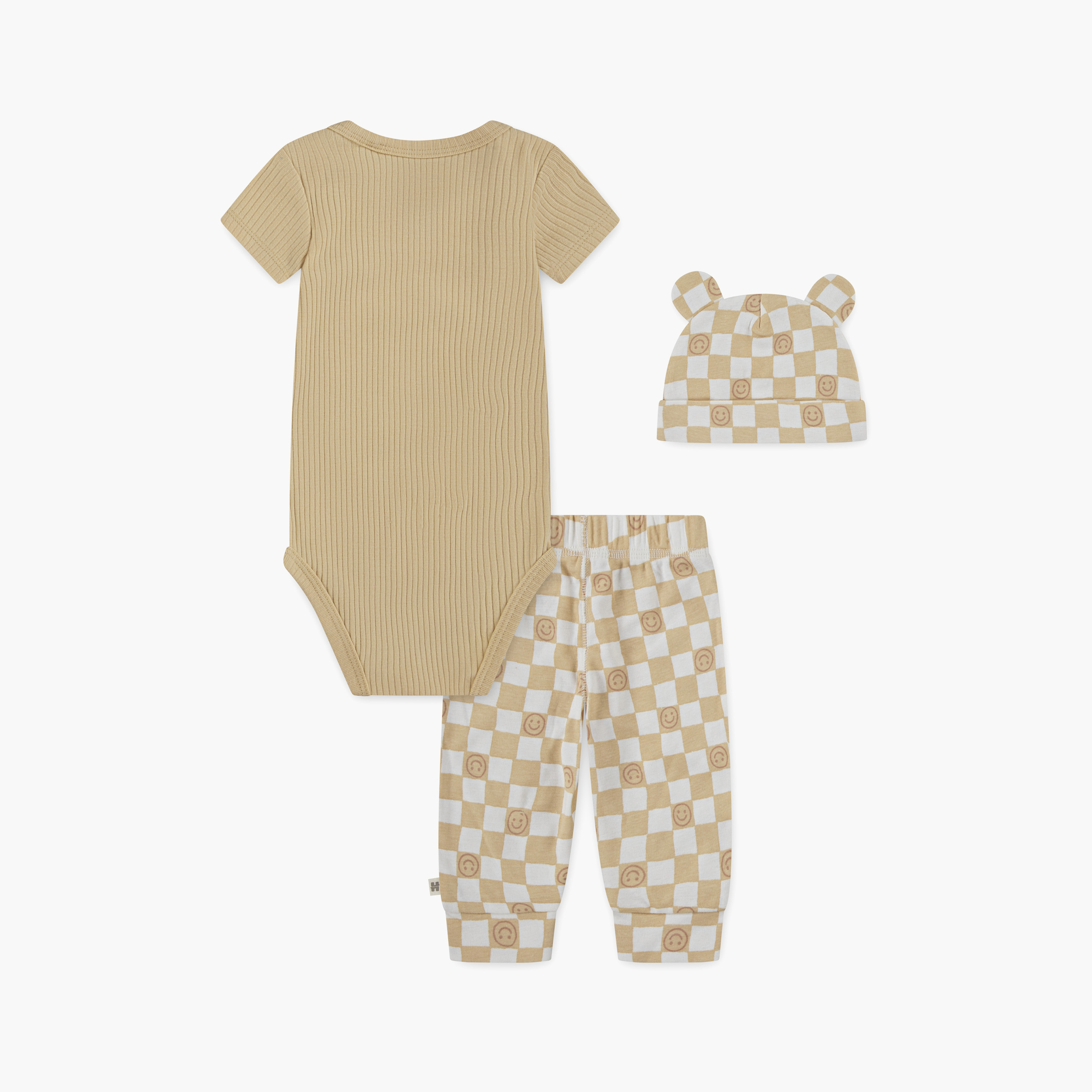 طقم بودي سوت بأكمام قصيرة وسادة، وبنطال ركض مع قبعة، 3 قطع من هاجيز-baby-boys-clothing-setsandcoords-image-2
