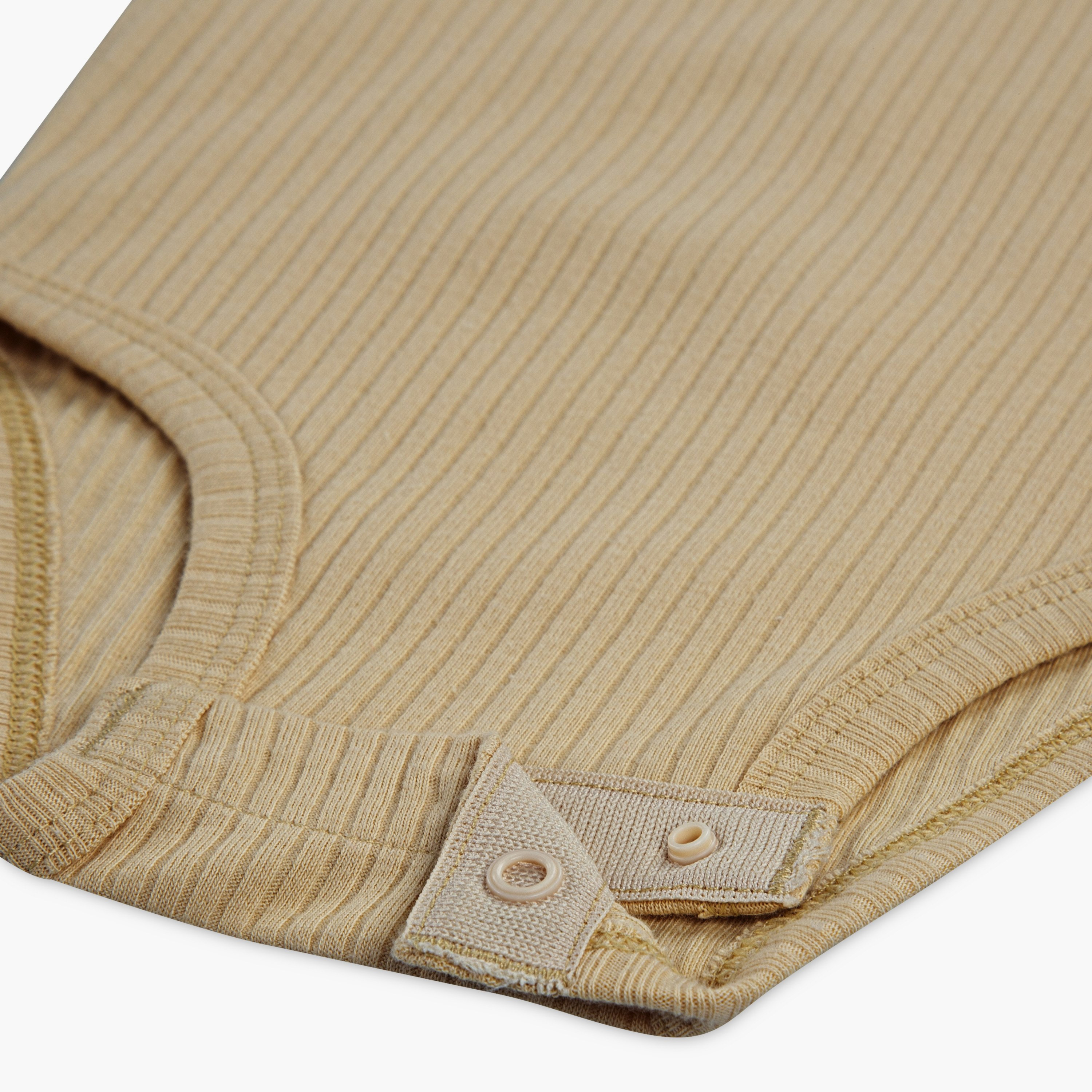 Huggies 3-Piece Solid Short Sleeves Bodysuit, Joggers with Cap-baby-boys-clothing-setsandcoords-image-4
