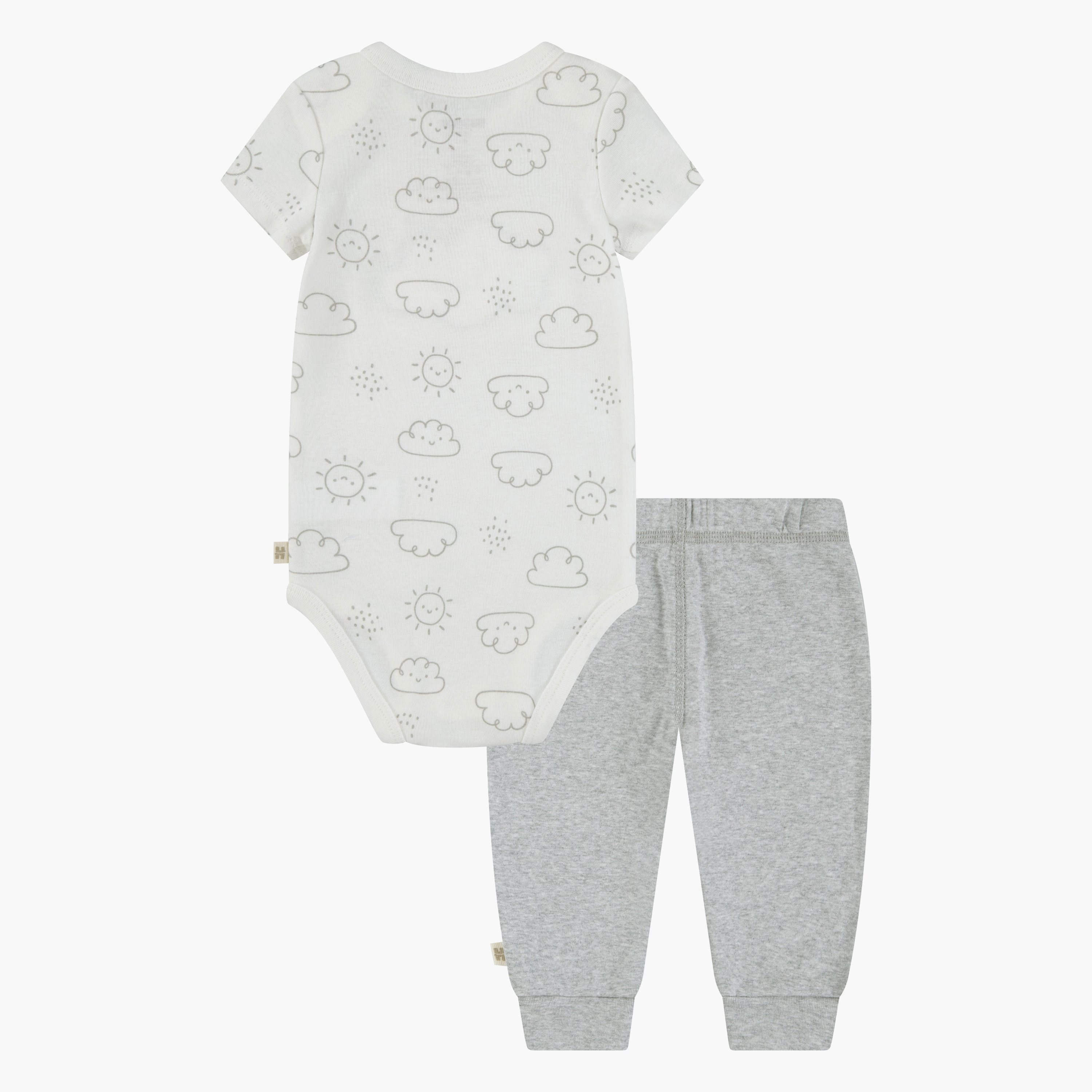 بودي سوت بأكمام قصيرة وبطبعات مع بنطال ركض من هاجيز-baby-boys-clothing-setsandcoords-image-2
