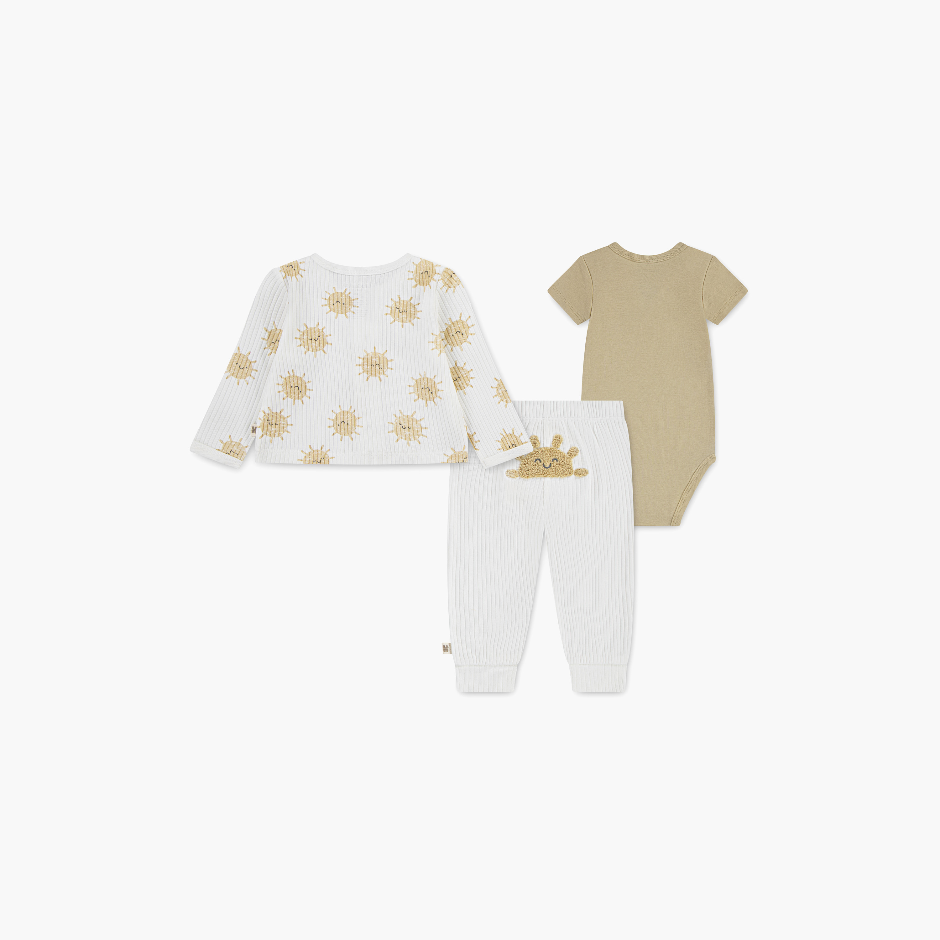 Huggies Printed Long Sleeves Bodysuit, Top with Joggers-baby-boys-clothing-setsandcoords-image-2