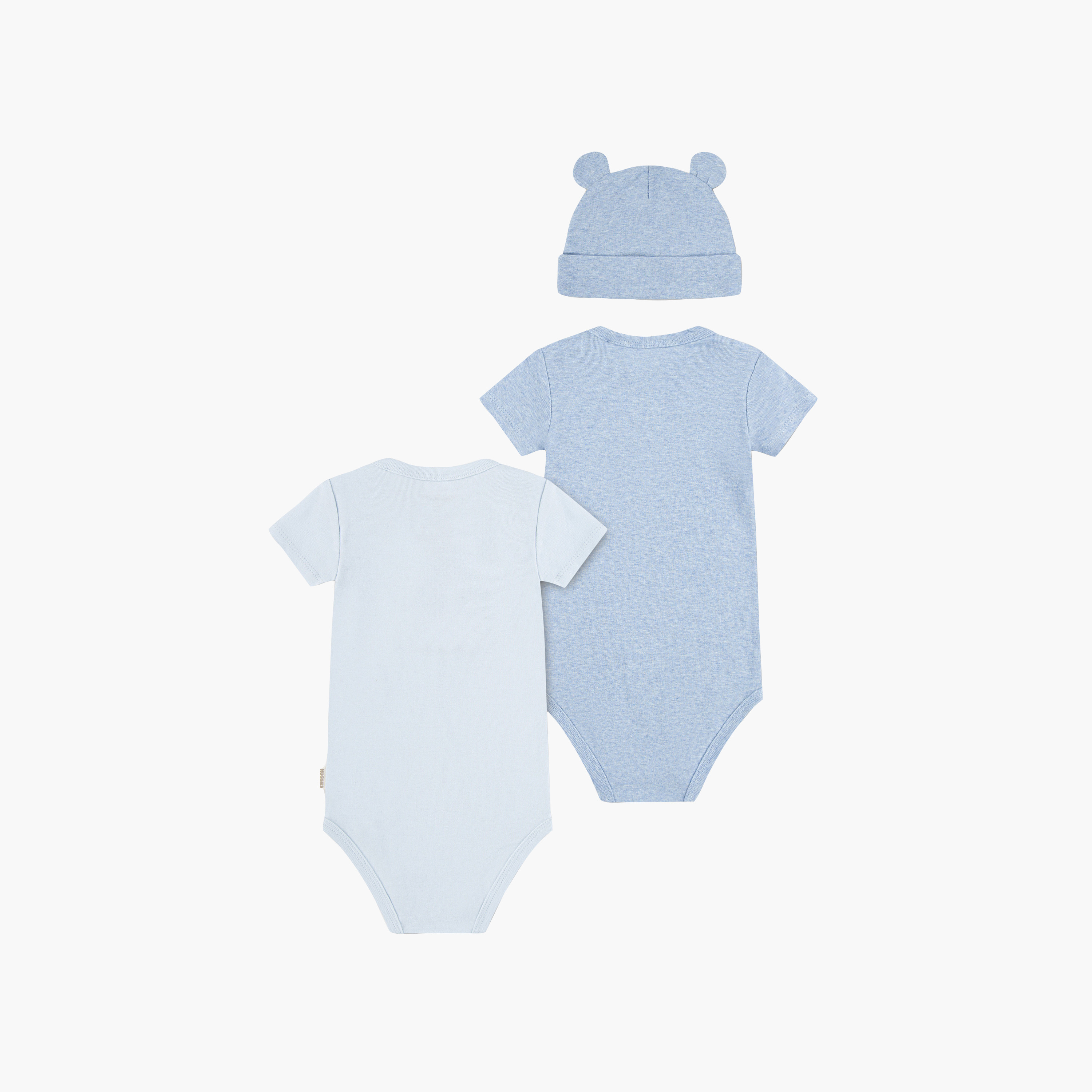 Huggies 2-Piece Short Sleeves Embroidered Bodysuits with Cap-baby-boys-clothing-bodysuits-image-2