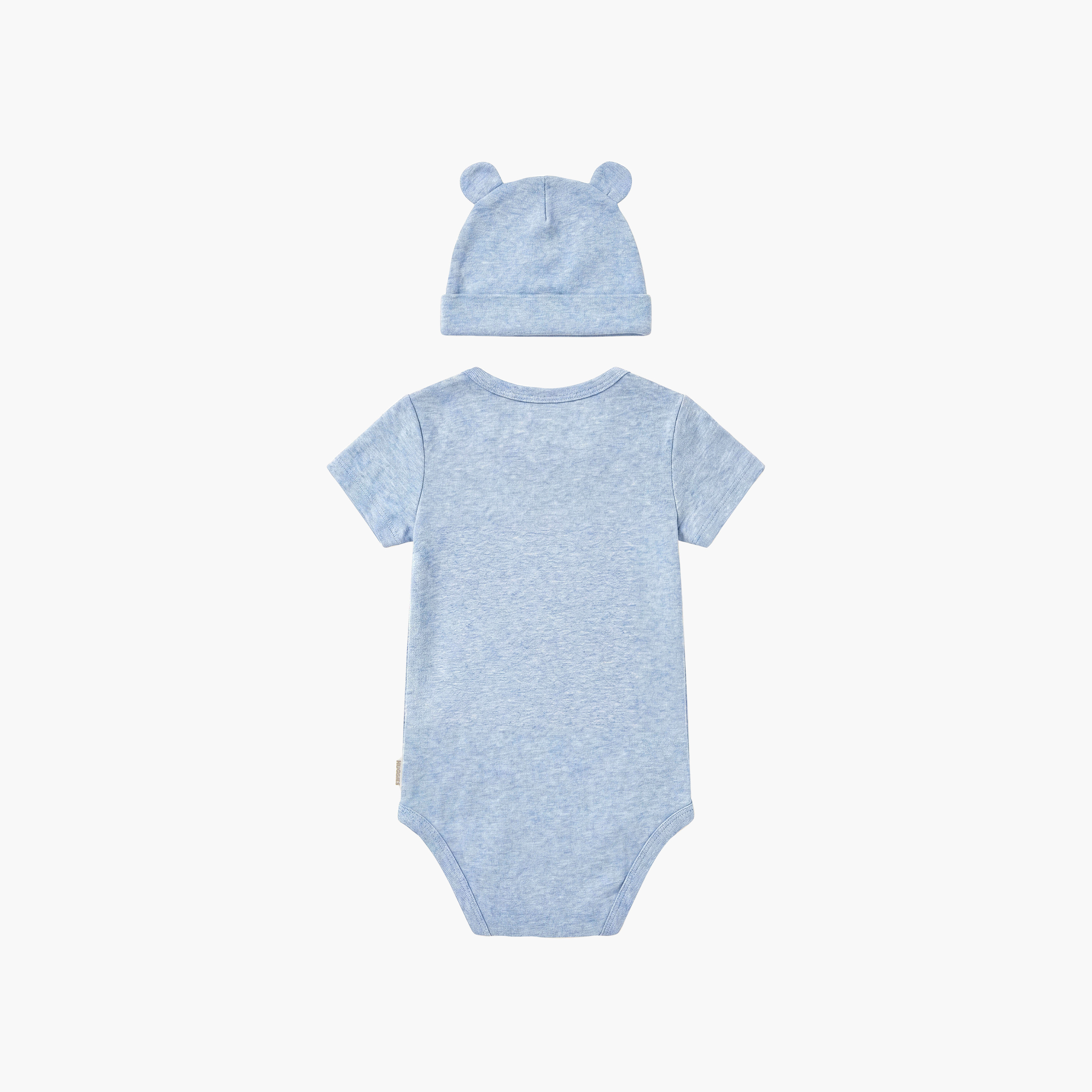 طقم بودي سوت مطرز مع قبعة بأكمام قصيرة، قطعتين من هجيز-baby-boys-clothing-bodysuits-image-4
