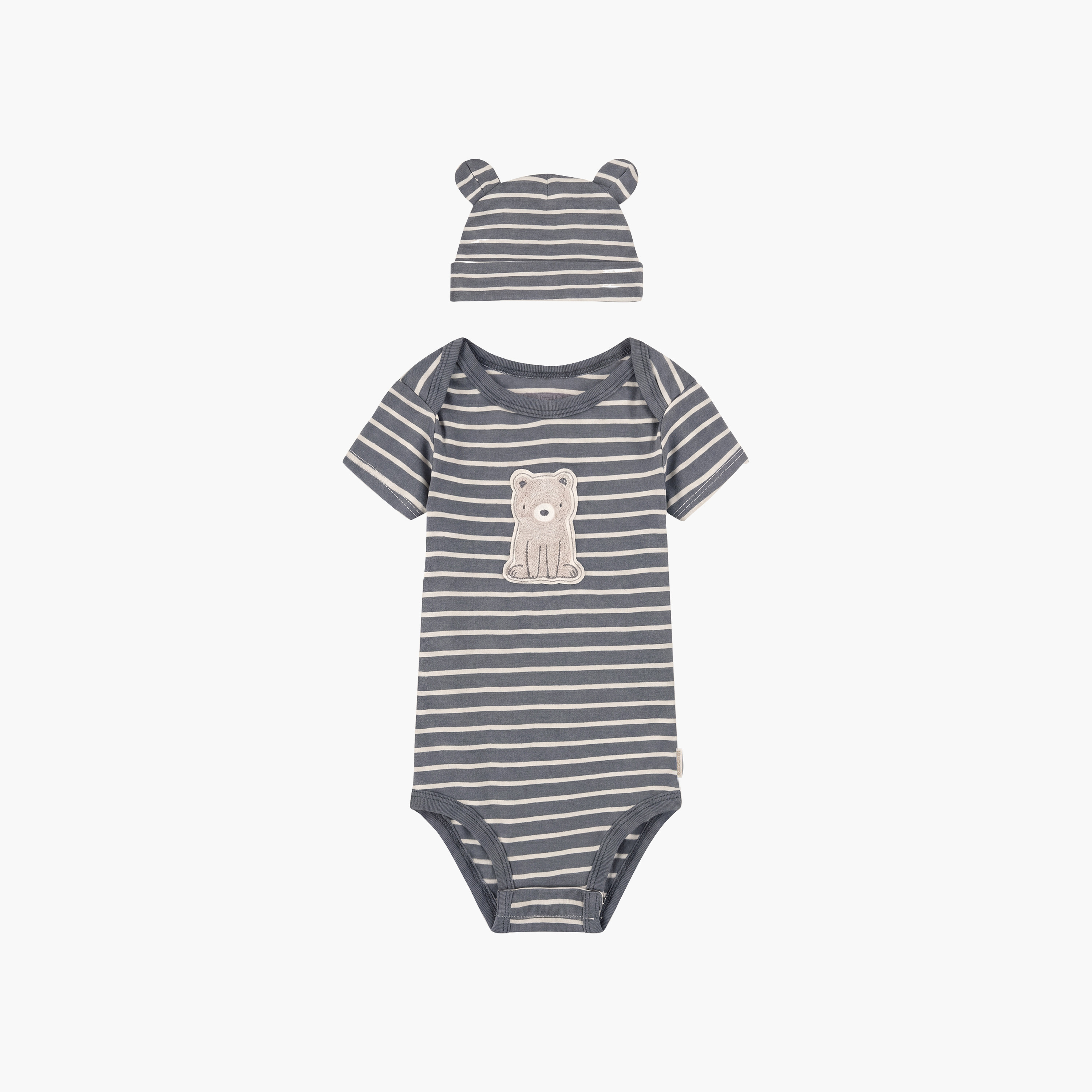 Huggies 2-Piece Short Sleeves Embroidered Bodysuits with Cap-baby-boys-clothing-bodysuits-image-3