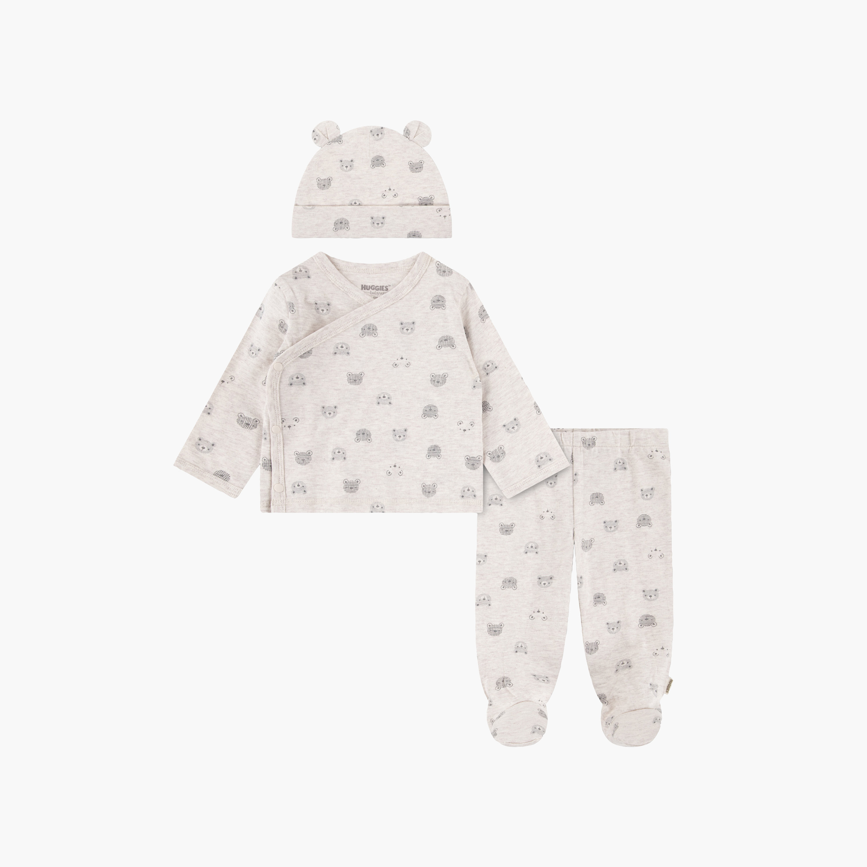 طقم توب وبنطلون مطبوع مع قبعة بأكمام طويلة من هجيز-boys-clothing-setsandcoords-image-1