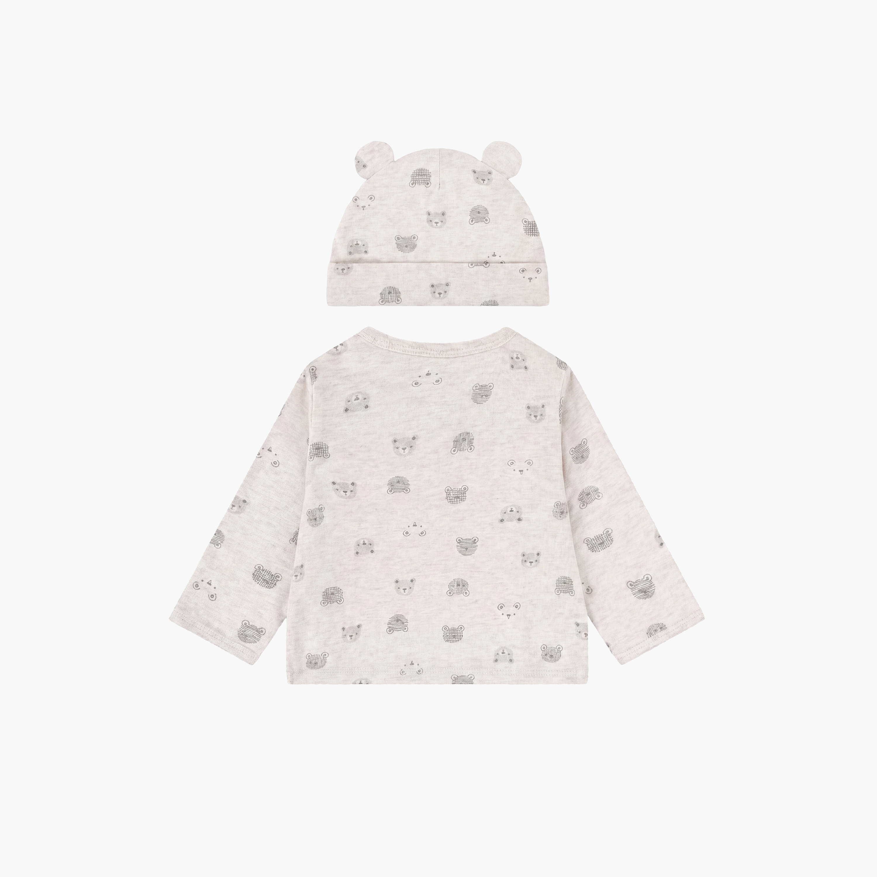 طقم توب وبنطلون مطبوع مع قبعة بأكمام طويلة من هجيز-boys-clothing-setsandcoords-image-4