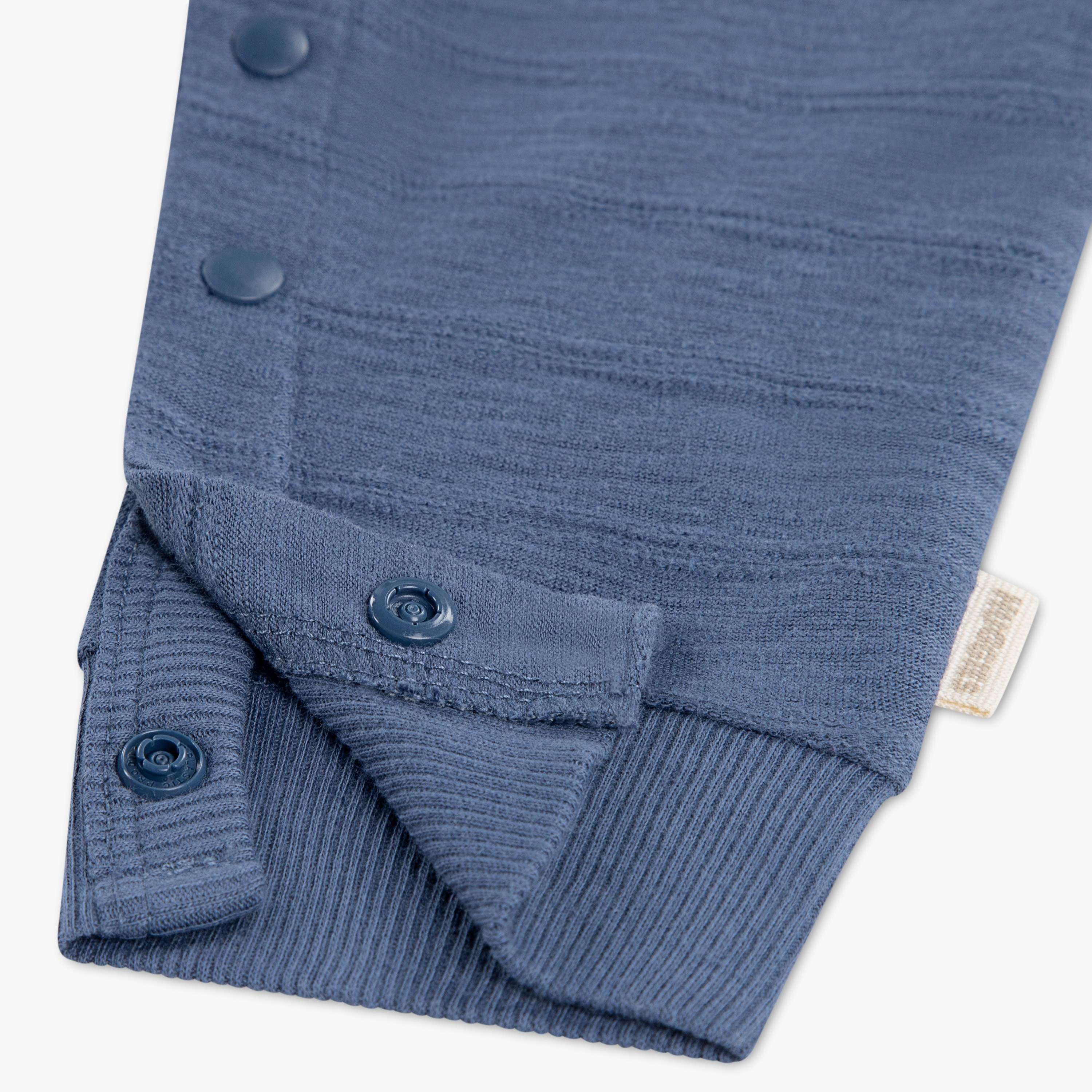 Huggies Long Sleeves Boat Embroidered Buttoned Rompers-baby-boys-clothing-rompers-image-4