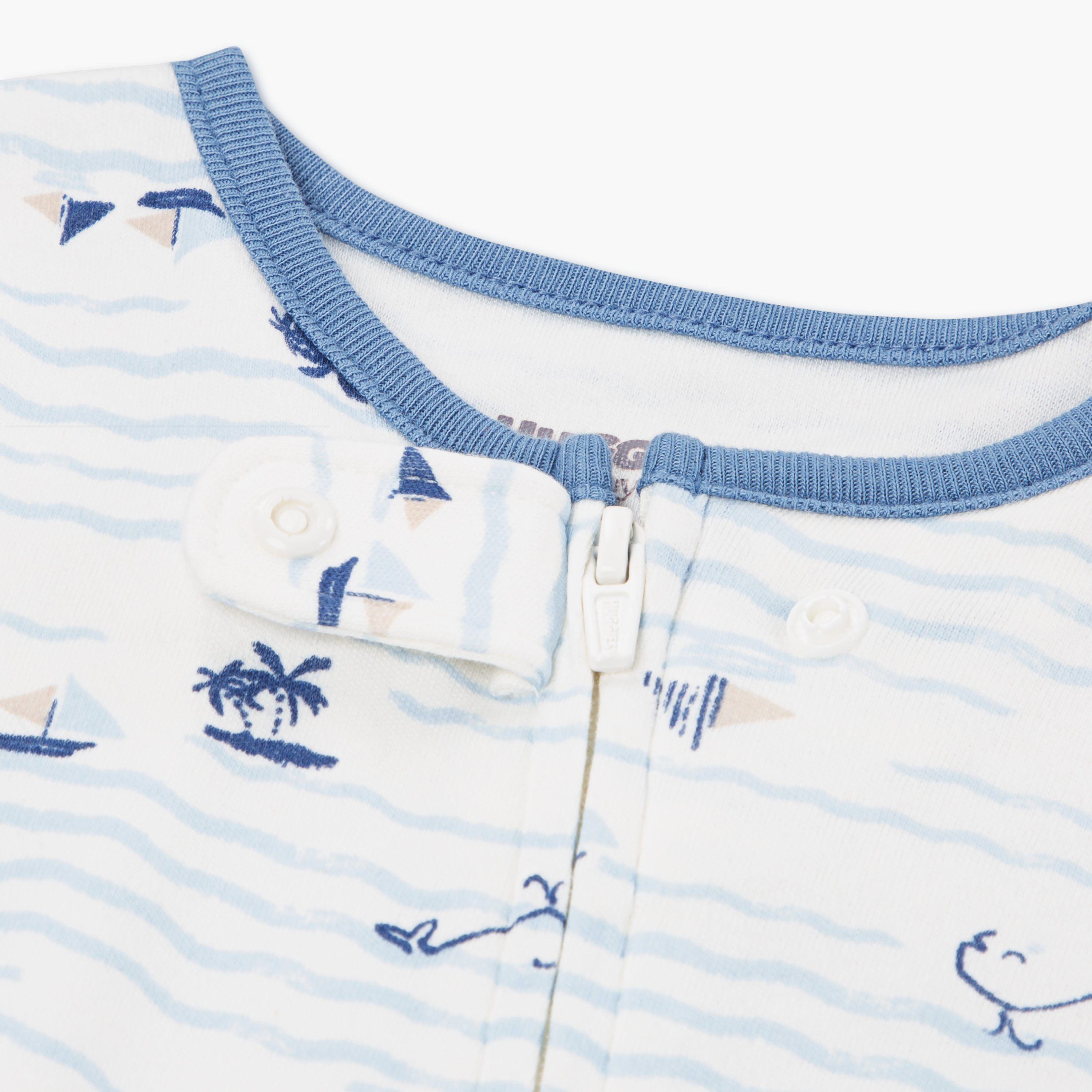 Huggies Long Sleeves Waves Printed Sleepsuit-baby-boys-clothing-nightwear-sleepsuits-image-3