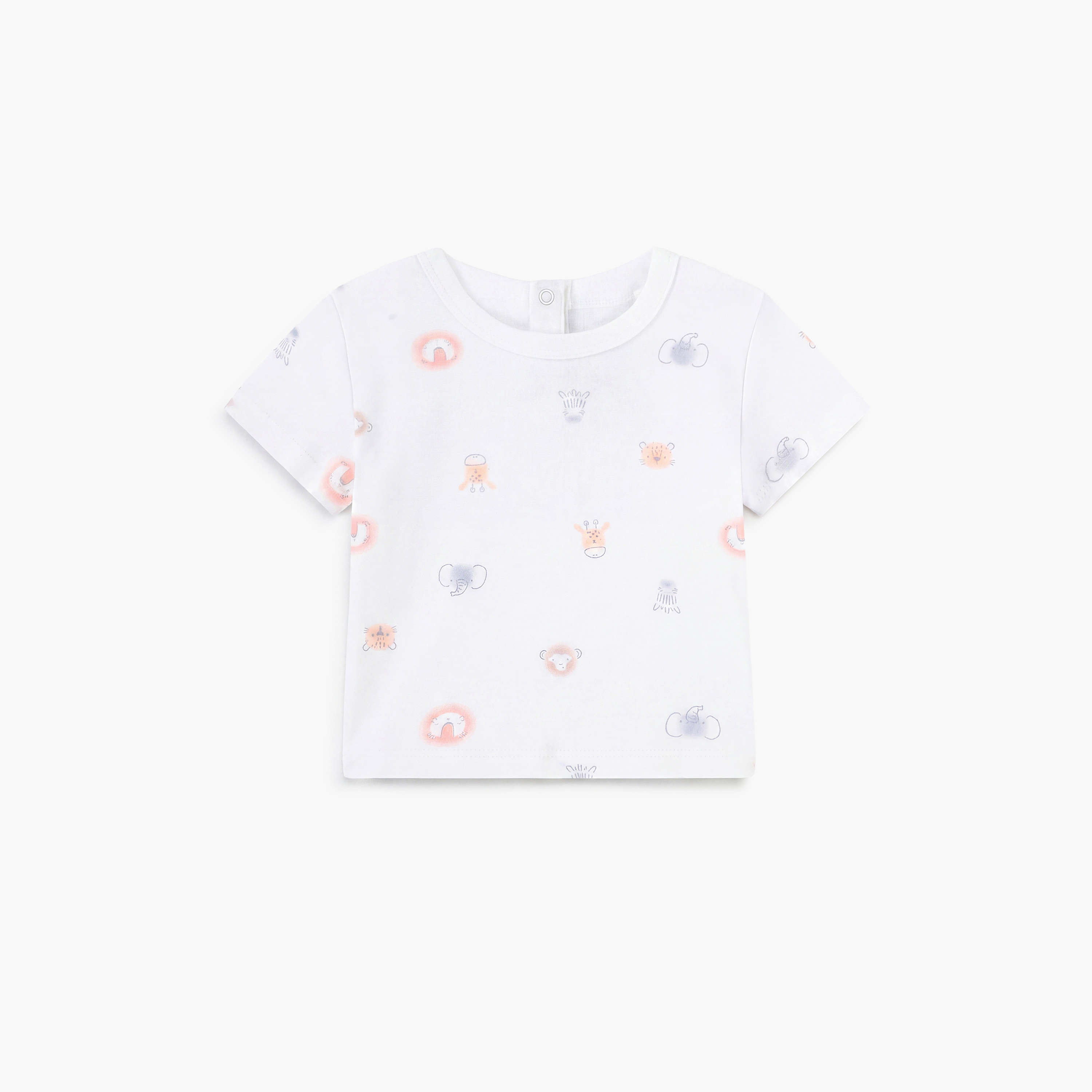 طقم تيشيرت مطبوع وسالوبيت (دنغري) بأكمام قصيرة من هجيز-baby-boys-clothing-setsandcoords-image-3