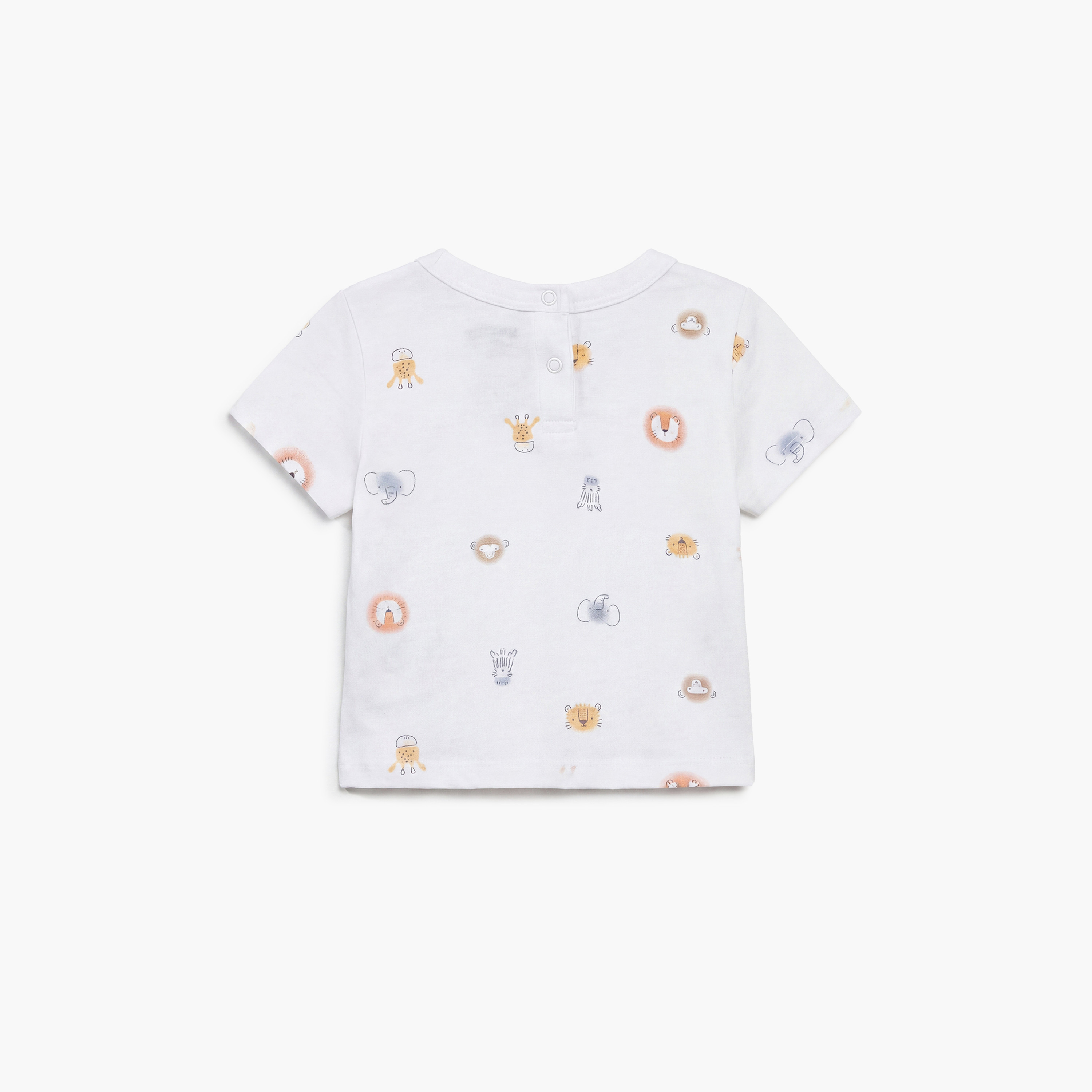 Huggies Short Sleeves Printed T-Shirt & Dungaree Set-baby-boys-clothing-setsandcoords-image-4