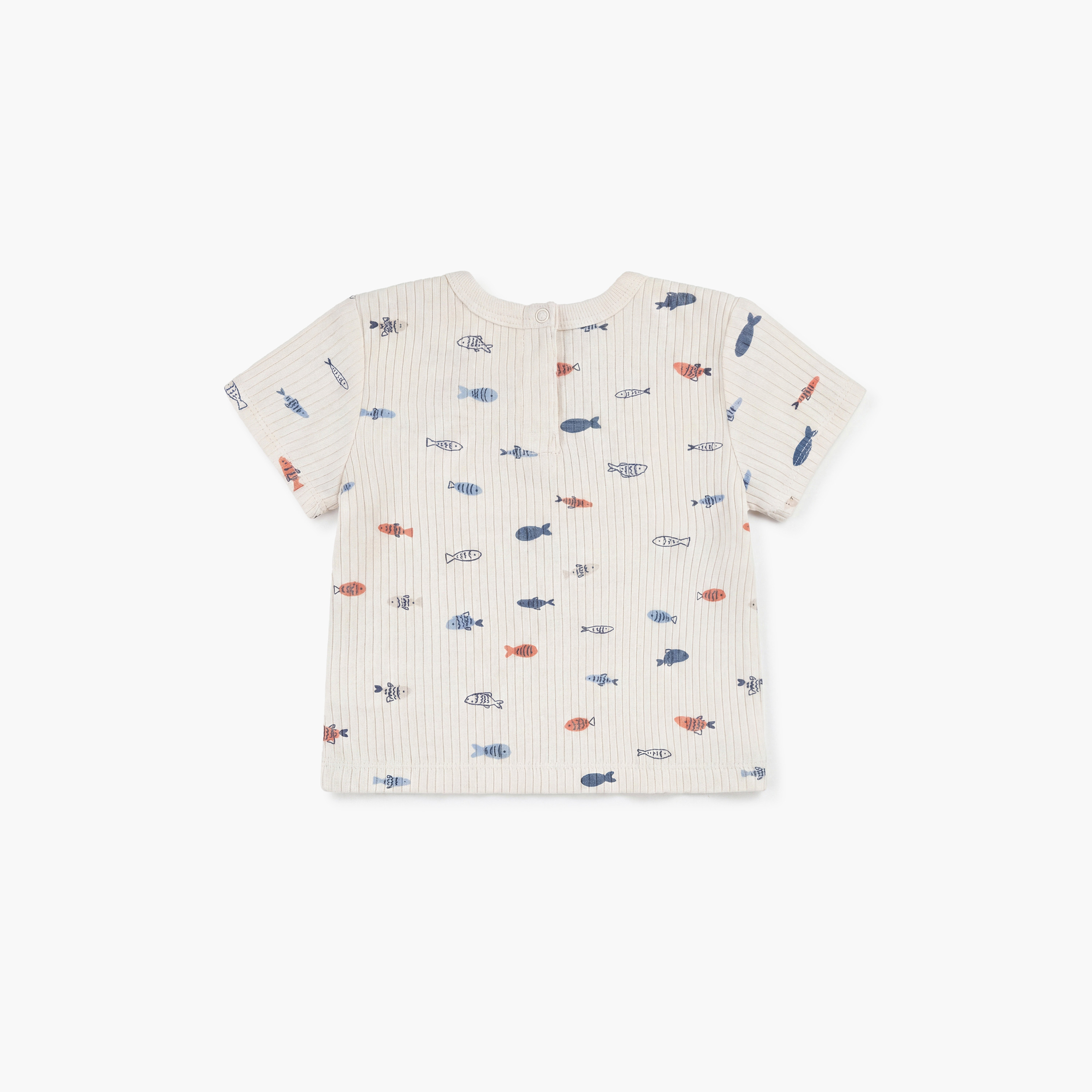 Huggies Short Sleeves Striped T-Shirt & Dungaree Set-baby-boys-clothing-setsandcoords-image-4