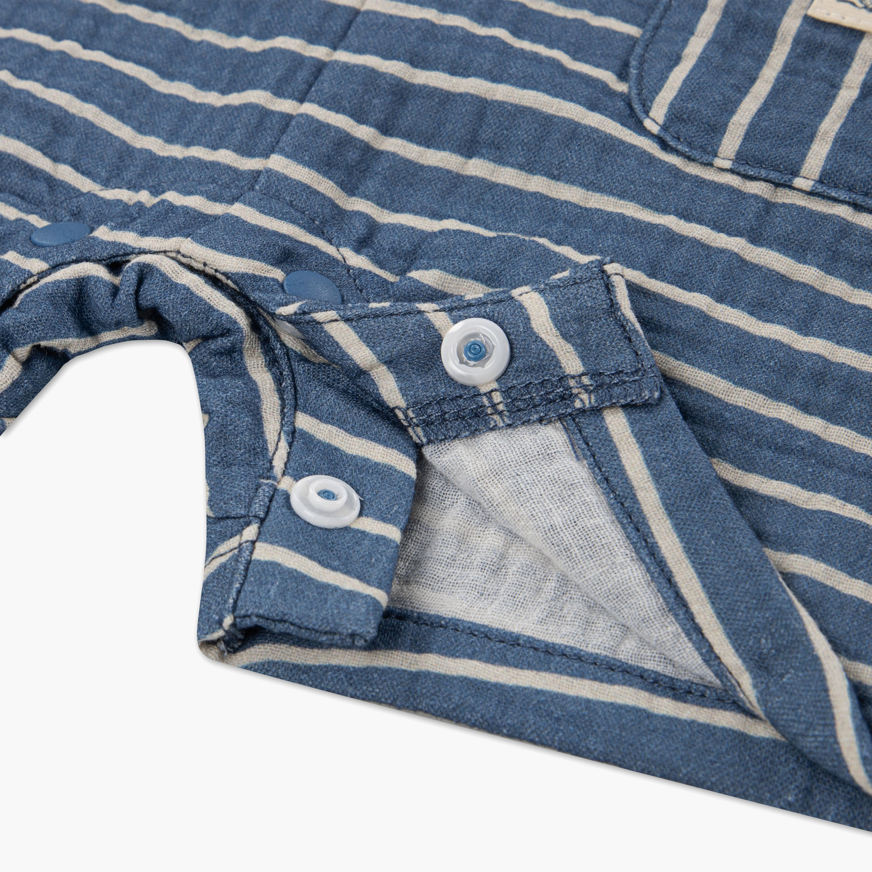 طقم تيشيرت مخطط وسالوبيت (دنغري) بأكمام قصيرة من هجيز-baby-boys-clothing-setsandcoords-image-8