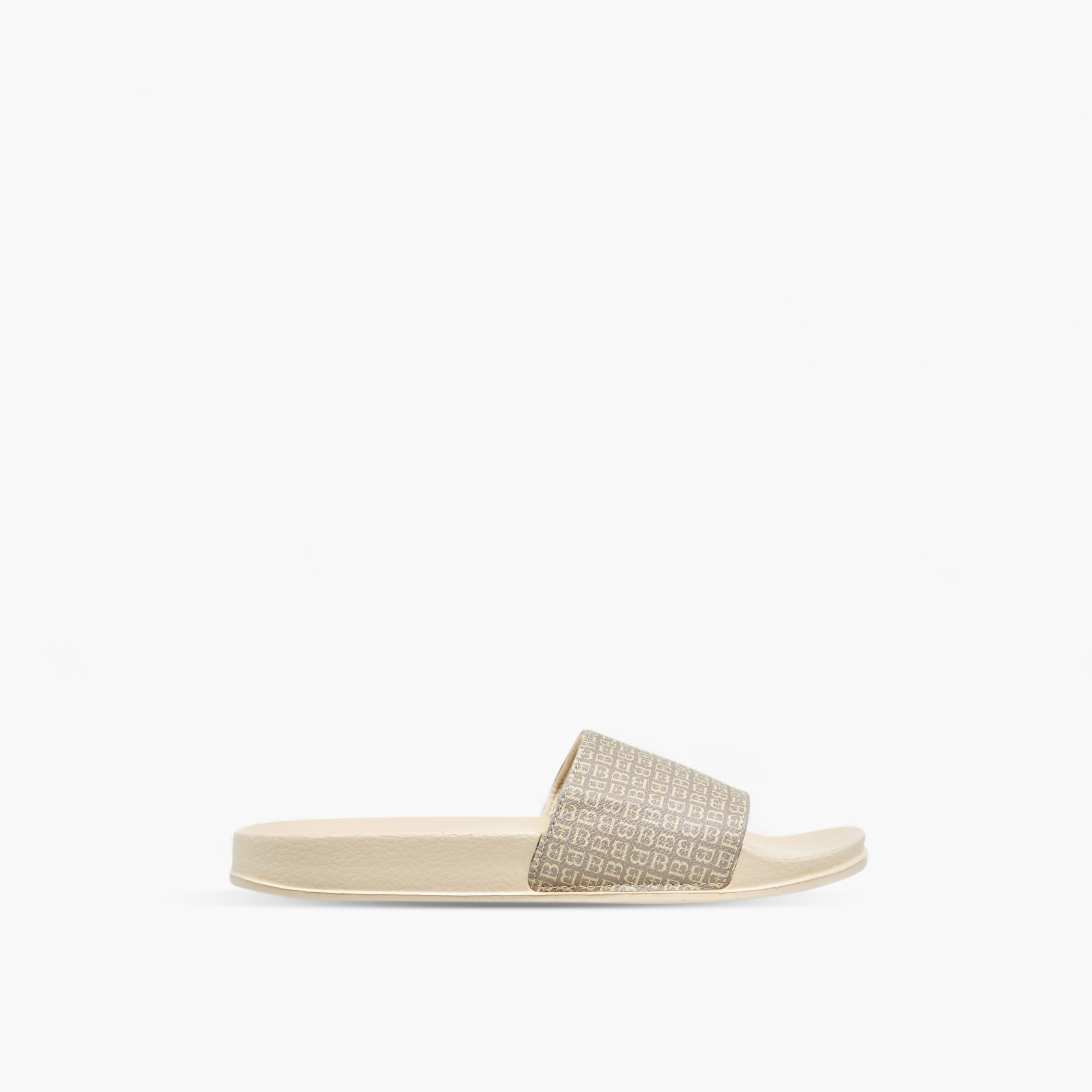 Flora Bella Monogram Print Slip-On Slides-women-shoes-flipflopsandslides-image-2