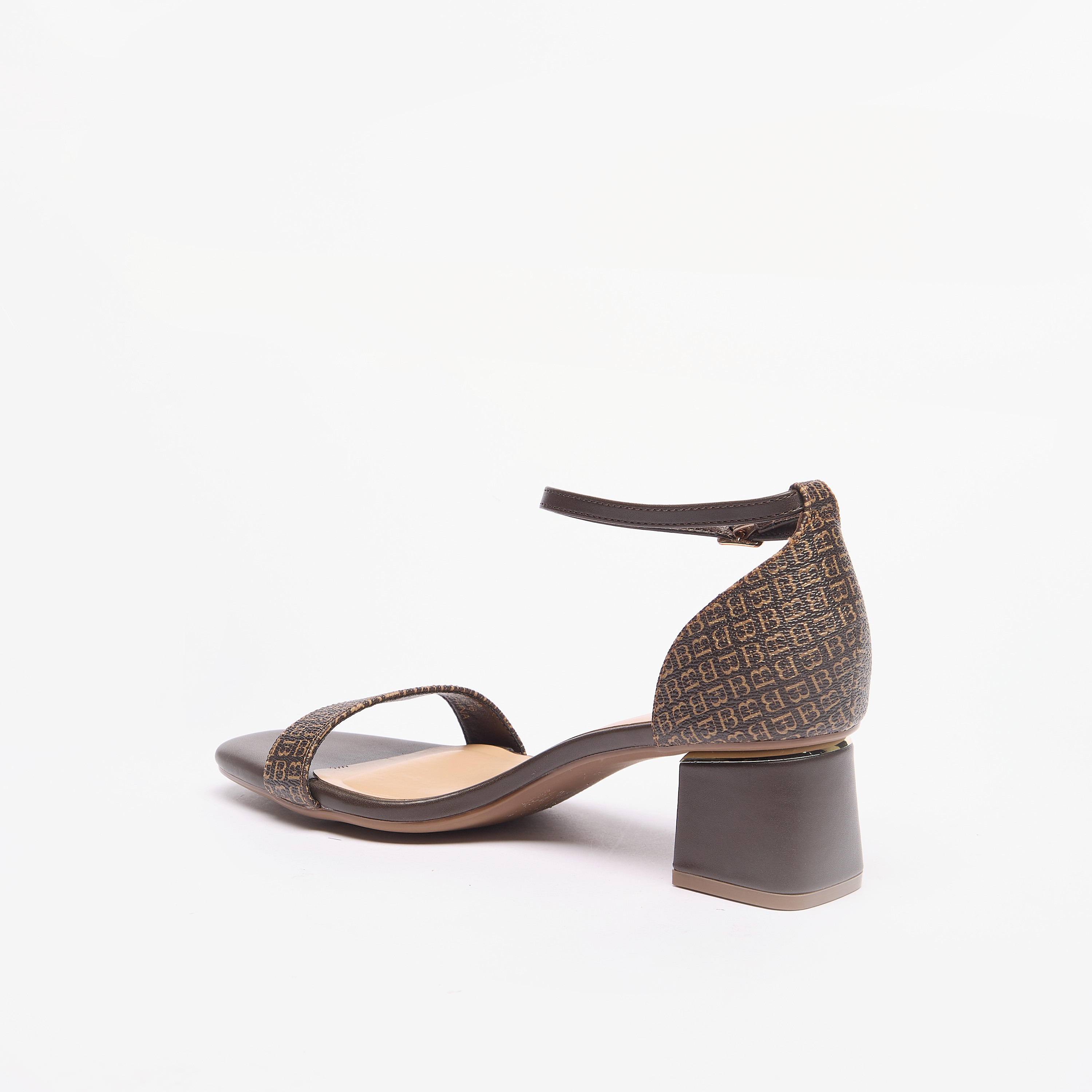 صندل مونوجرام بكعب عريض وإغلاق بإبزيم من فلورا بيلا-women-shoes-sandals-heeled-image-2