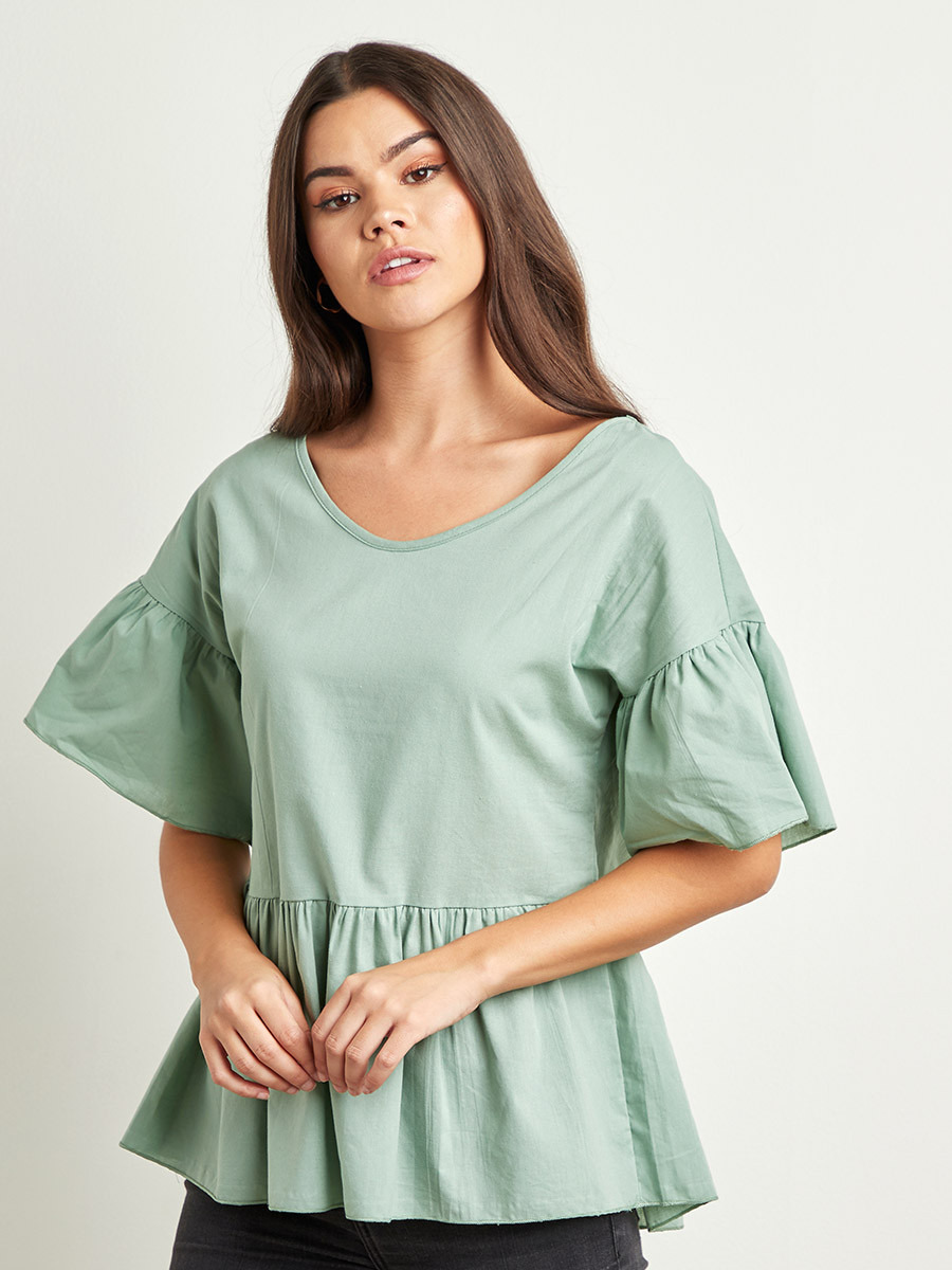 بلوزة بأربطة من الخلف من ستايلي-women-clothing-shirtsandblouses-blouses-image-1