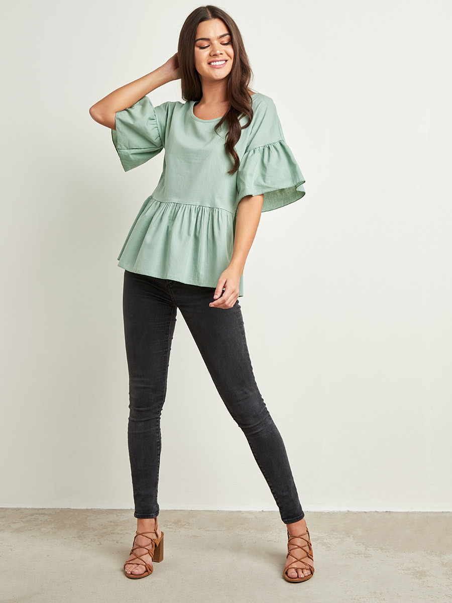 بلوزة بأربطة من الخلف من ستايلي-women-clothing-shirtsandblouses-blouses-image-2