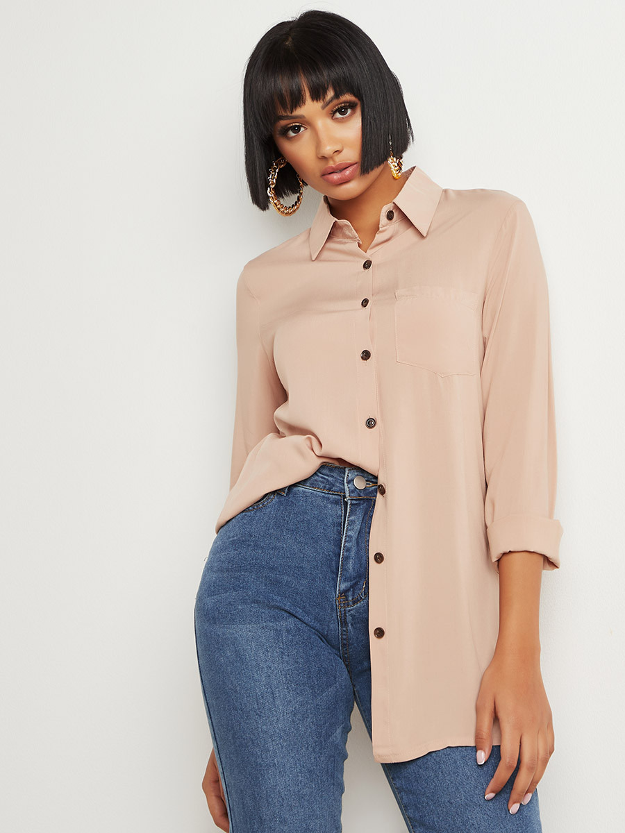 قميص بقصة طويلة من ستايلي-women-clothing-shirtsandblouses-blouses-image-1