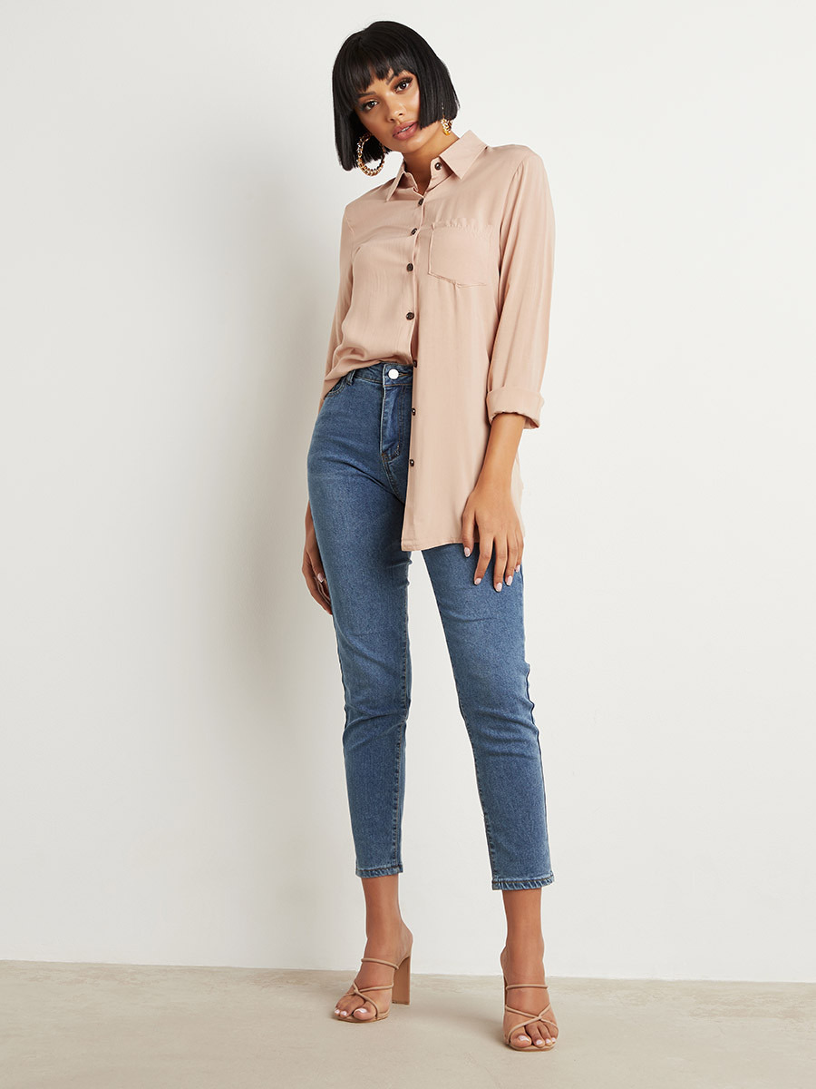 قميص بقصة طويلة من ستايلي-women-clothing-shirtsandblouses-blouses-image-2