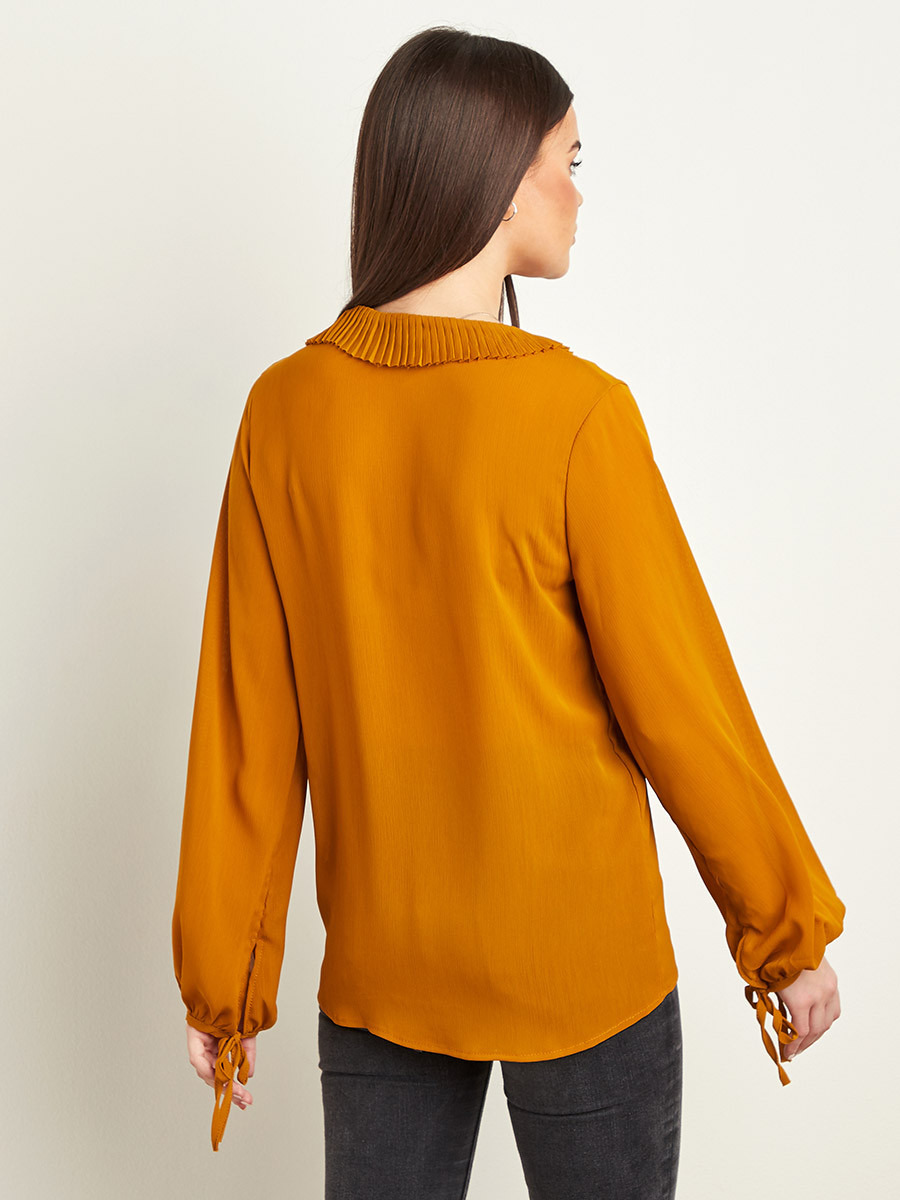 بلوزة بكسرات وأكمام طويلة من ستايلي-women-clothing-shirtsandblouses-blouses-image-3
