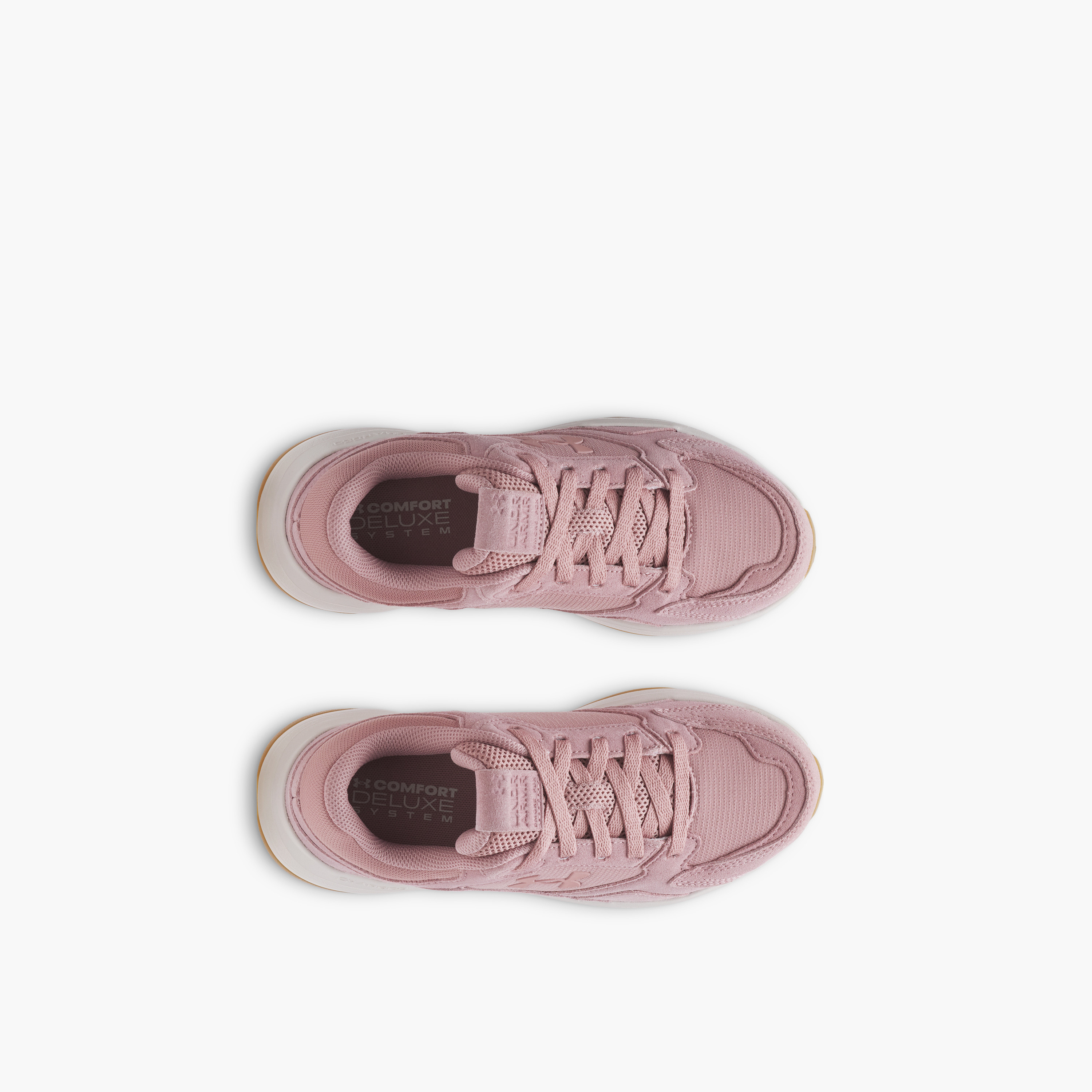 حذاء رياضي منخفض الكاحل برباط من الجلد المدبوغ من أندر آرمر للنساء 6003014 | OE-sports-women-shoes-image-4