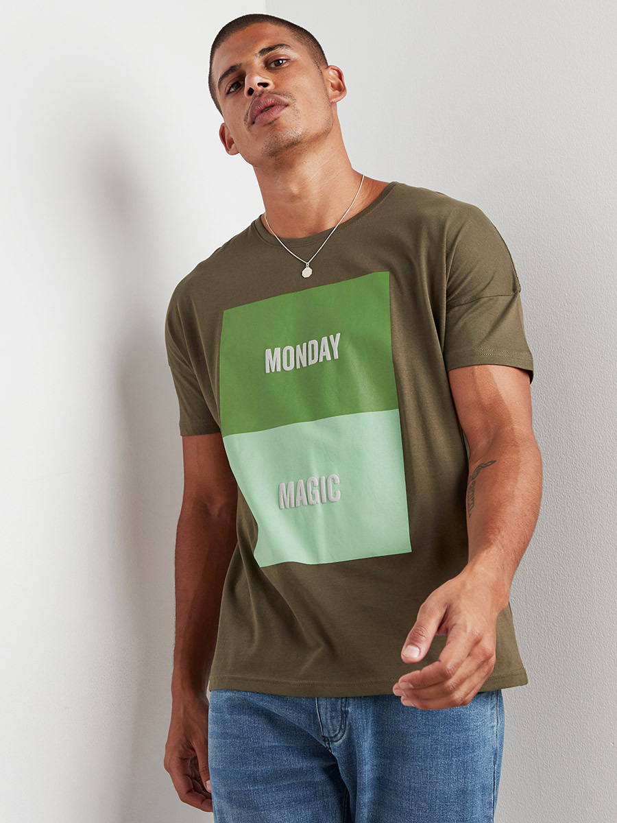 تيشيرت مطبوع بأكمام قصيرة من ستايلي-men-clothing-tshirtsandpolos-tshirts-image-1