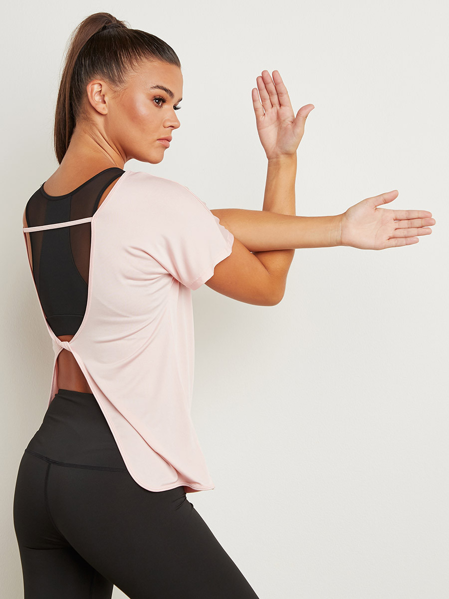 بلوزة يوجا بفتحة خلفية من ستايلي-sports-women-clothing-tshirtsandvests-image-1