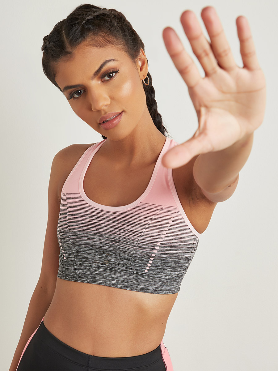 Styli Ombre Racerback Active Sports Bra-women-clothing-sportswearandactivewear-sportsbras-image-1