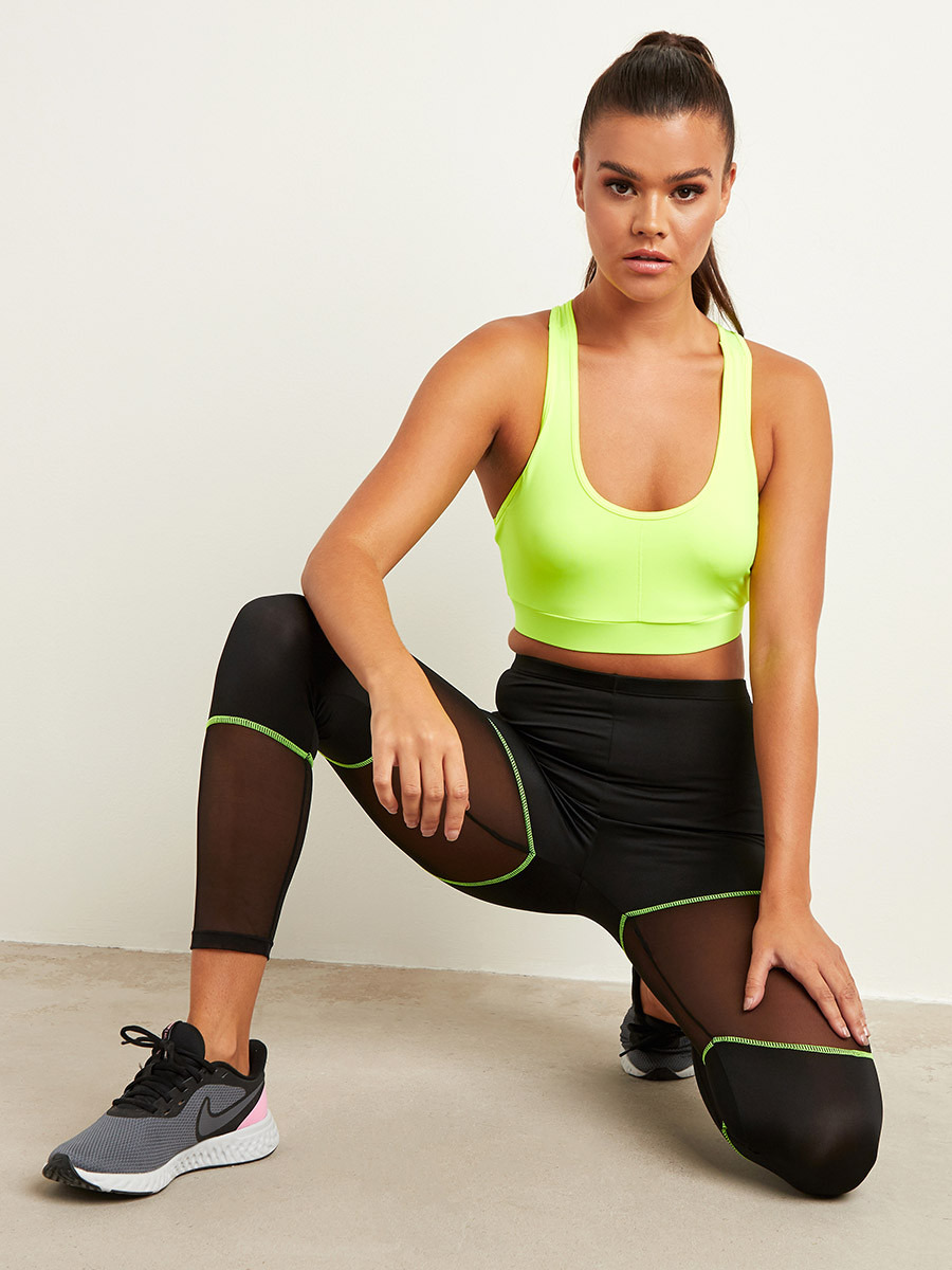 مجموعة من تيشيرت قصير وليقنز رياضي من ستايلي-women-clothing-sportswearandactivewear-sportsbras-image-4