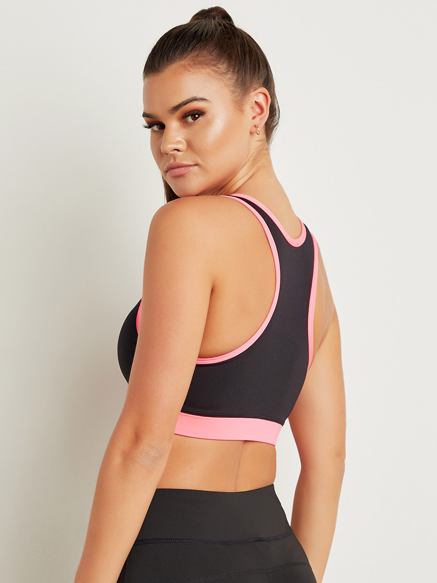 Styli Contrast Trim Seamfree Racerback Sports Bra-women-clothing-sportswearandactivewear-sportsbras-image-3
