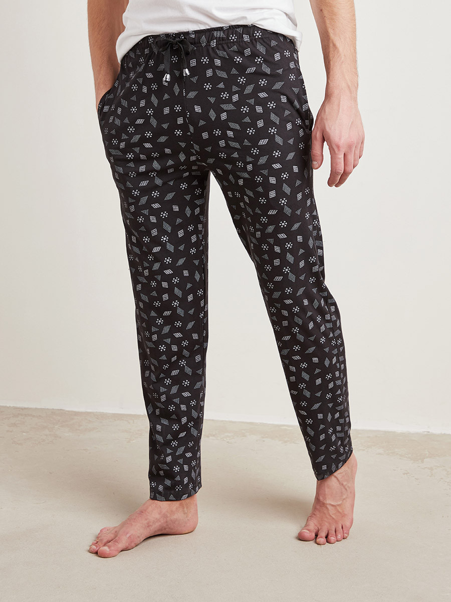 Styli Geo Printed Straight Fit Lounge Pants-men-clothing-nightwear-pyjamaandshorts-image-1