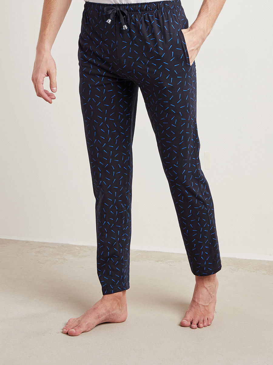 بنطلون بيجاما واسع ومطبوع من ستايلي-men-clothing-nightwear-pyjamaandshorts-image-1
