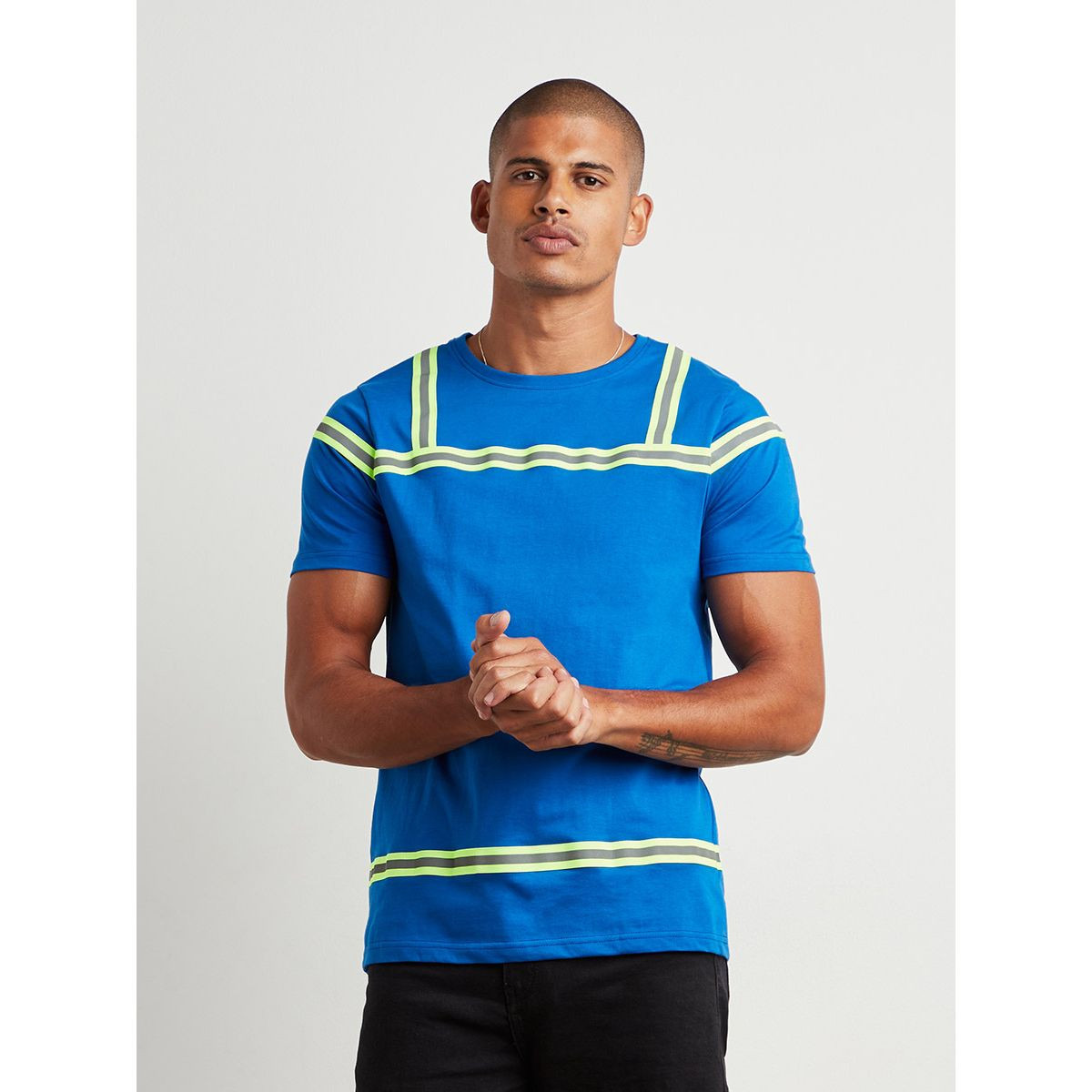 Styli Police Reflector Tape Detail Long Sleeves T-shirt-men-clothing-tshirtsandpolos-tshirts-image-1
