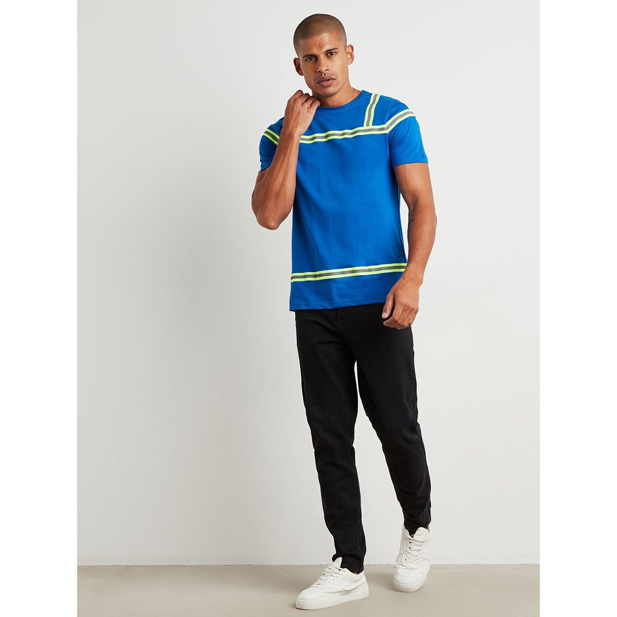 Styli Police Reflector Tape Detail Long Sleeves T-shirt-men-clothing-tshirtsandpolos-tshirts-image-2
