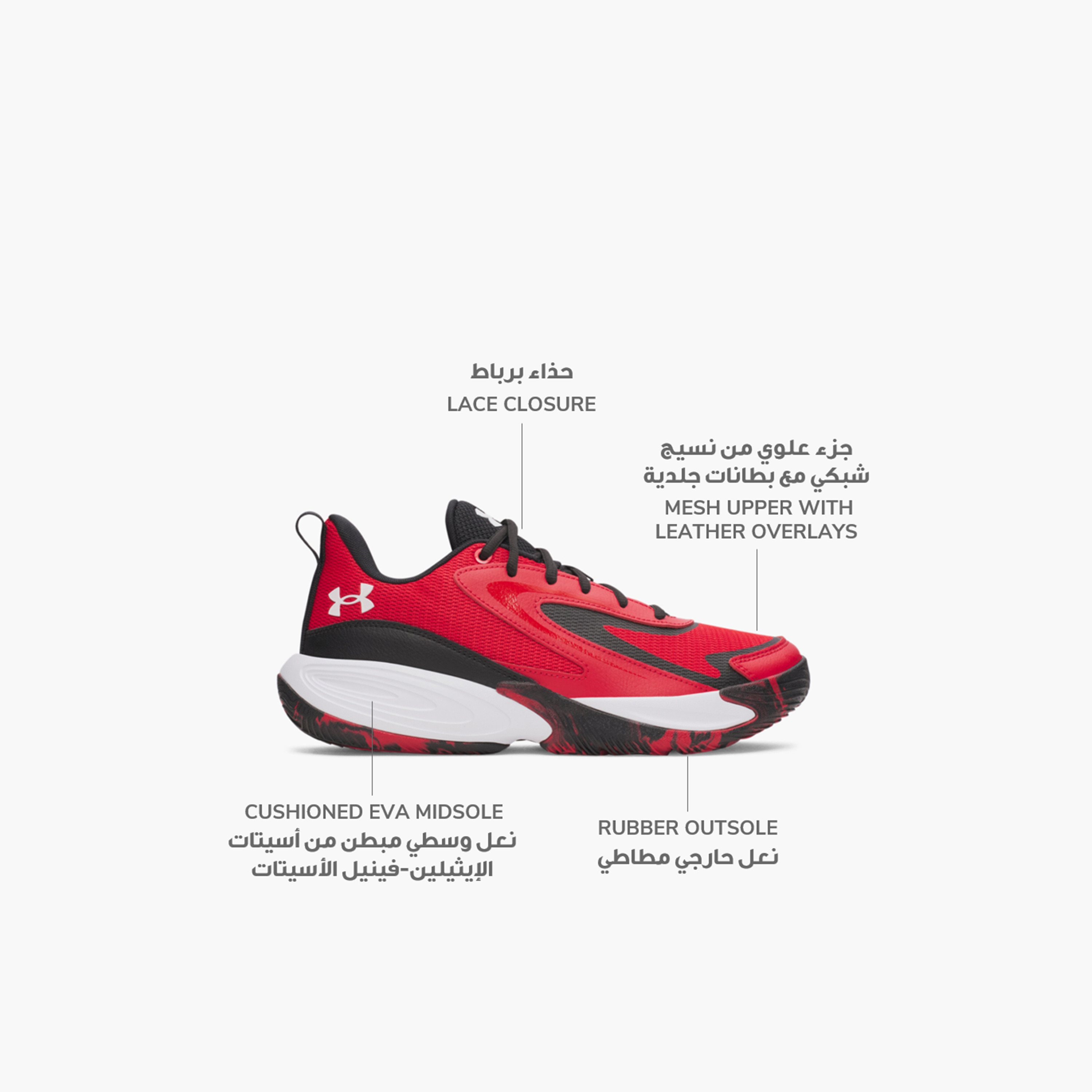Under Armour Lockdown 8 Lace-Up Basketball Shoes | 6009400-women-shoes-sneakers-image-2