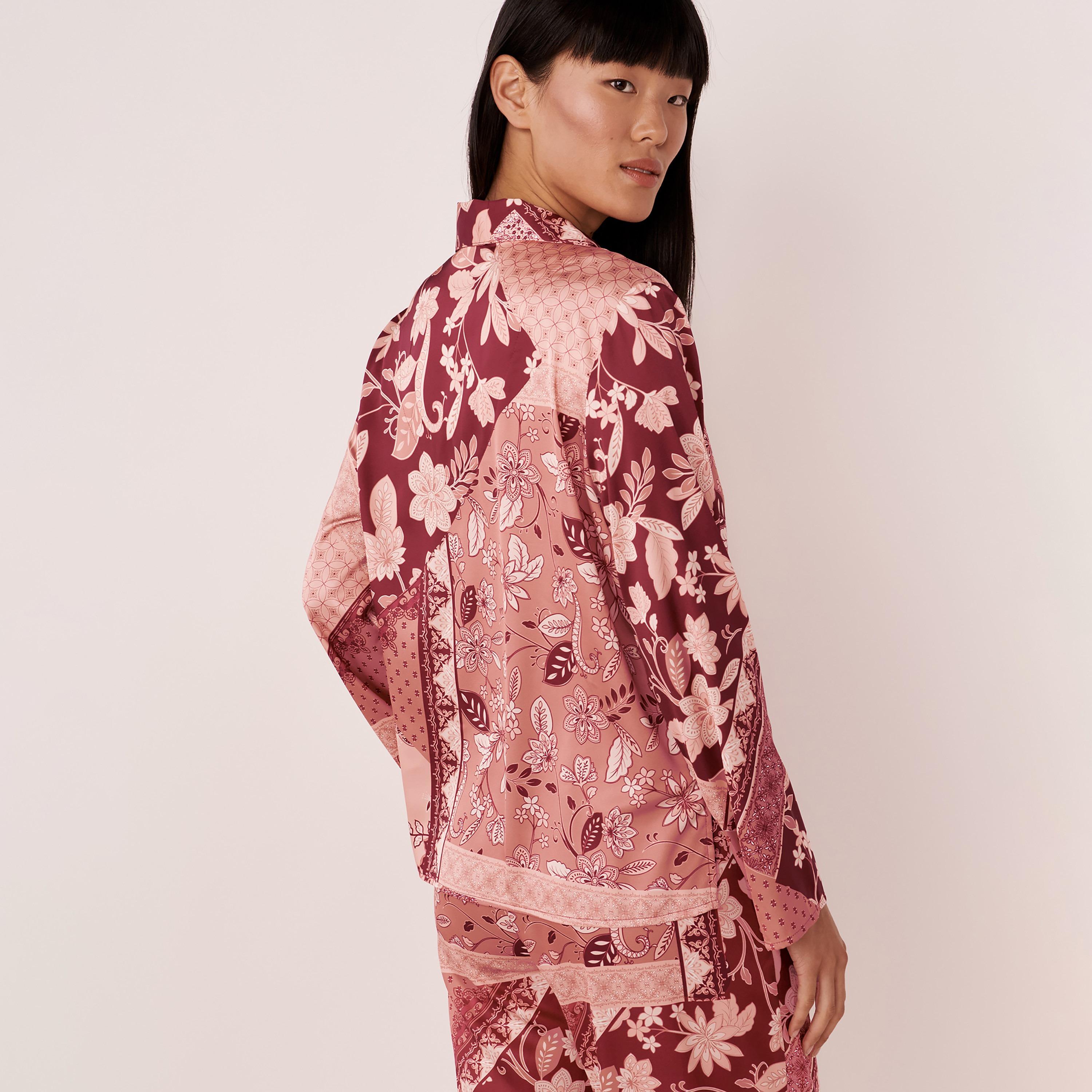 La Vie en Rose Printed Long Sleeves Shirt-women-clothing-nightwear-pyjamas-tops-image-2