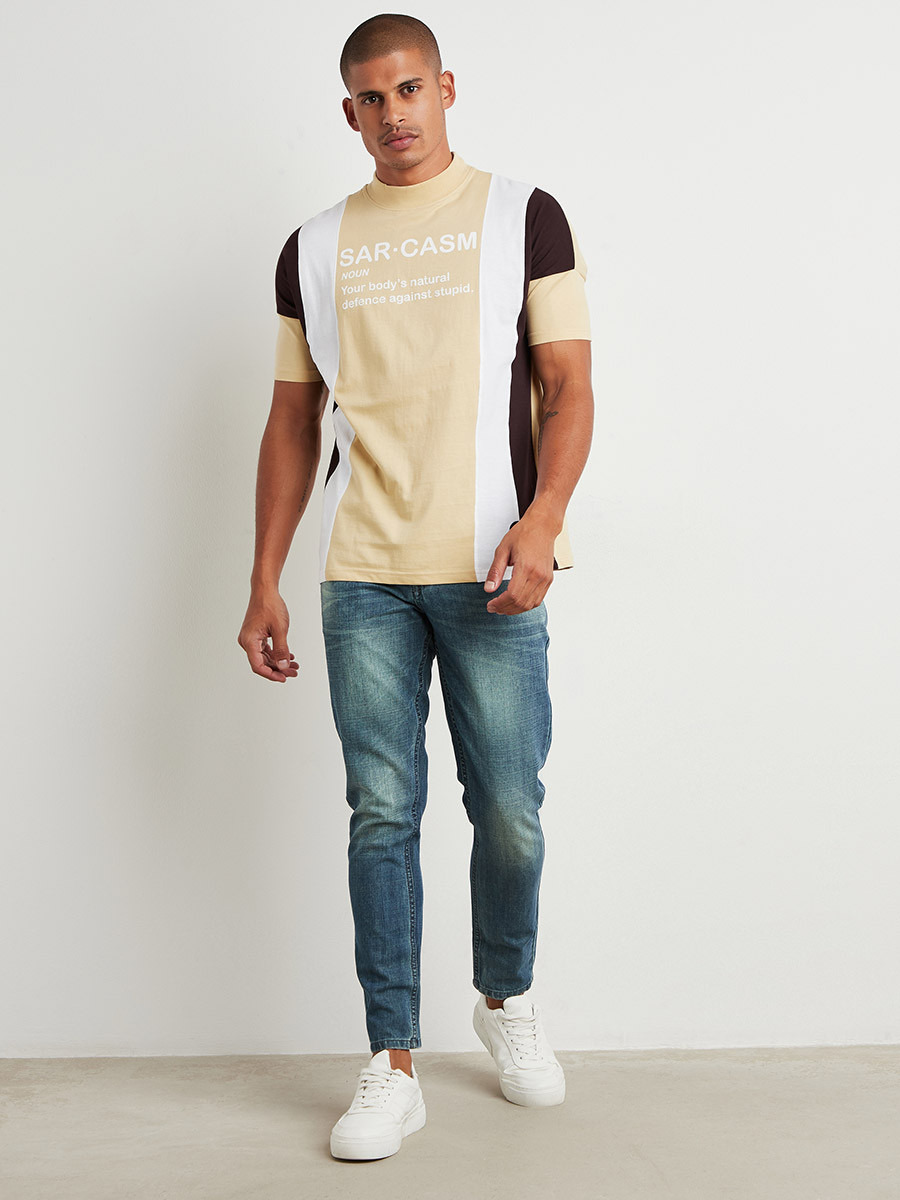 Sarcasm Slogan Print Drop Shoulder Regular Fit T-shirt-men-clothing-tshirtsandpolos-tshirts-image-2