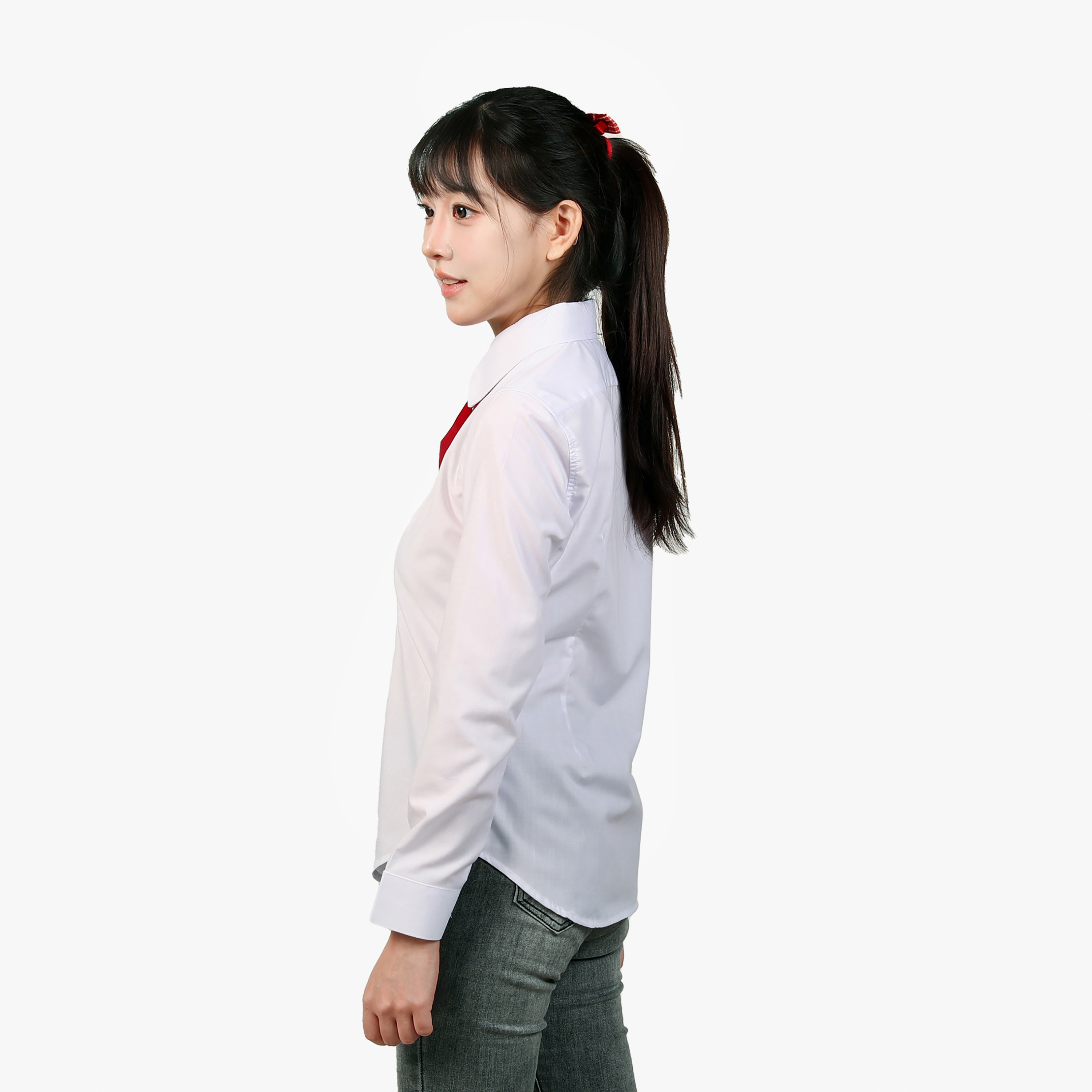 My School Middle & High School Long Sleeves Shirt - White-girls-clothing-schoolwear-blousesandshirts-image-2