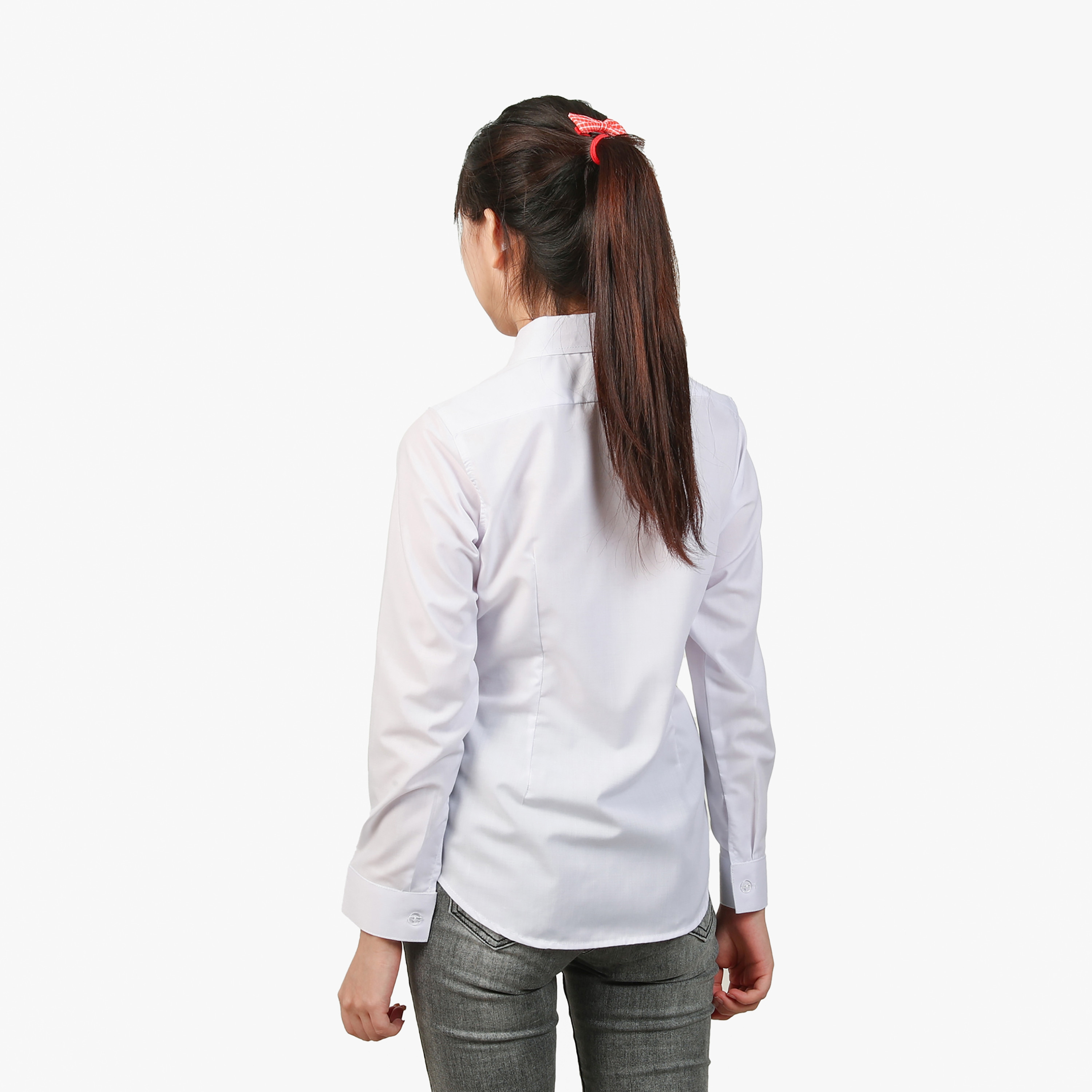 My School Middle & High School Long Sleeves Shirt - White-girls-clothing-schoolwear-blousesandshirts-image-3