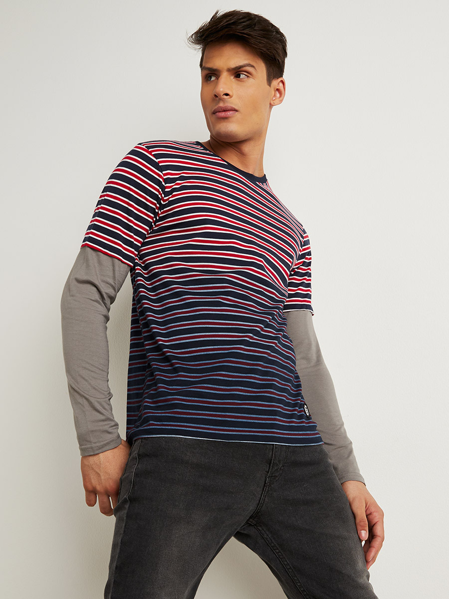 تيشيرت مخطط بأكمام طويلة-men-clothing-tshirtsandpolos-tshirts-image-1