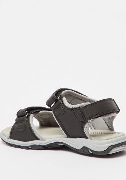 Mister Duchini Solid Sandals with Backstrap and Hook and Loop Closure