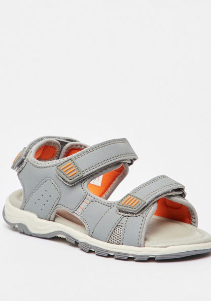 Mister Duchini Solid Sandals with Backstrap and Hook and Loop Closure-Boy%27s Sandals-image-1
