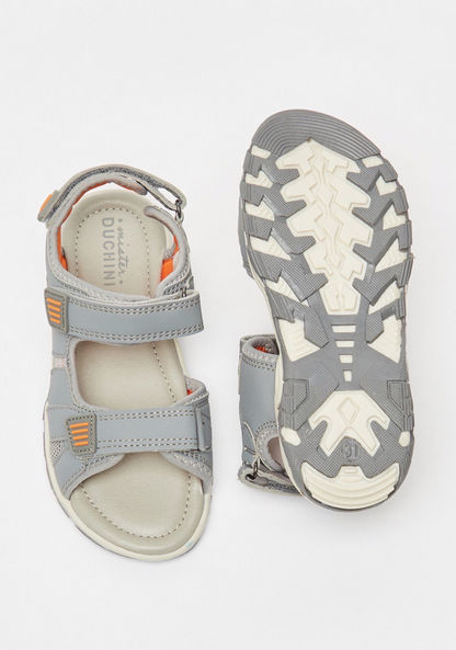 Mister Duchini Solid Sandals with Backstrap and Hook and Loop Closure-Boy%27s Sandals-image-4
