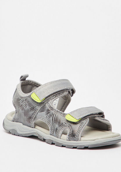 Mister Duchini Printed Sandals with Hook and Loop Closure-Boy%27s Sandals-image-1