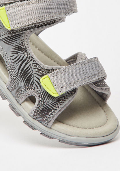 Mister Duchini Printed Sandals with Hook and Loop Closure-Boy%27s Sandals-image-3