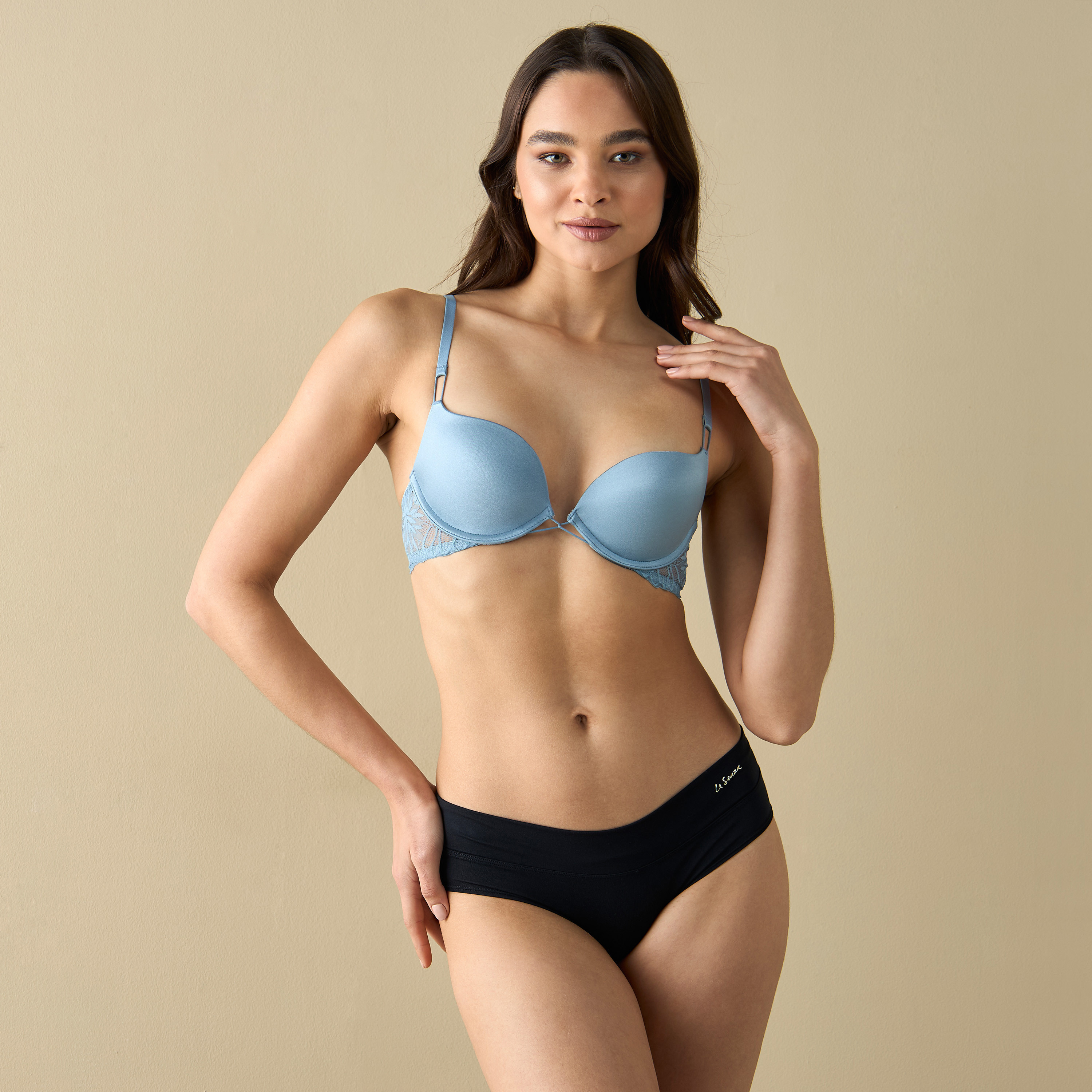 صدريّة بلانج بتفاصيل دانتيل ومشبك إغلاق من لا سينزا-women-clothing-lingerie-bras-image-9