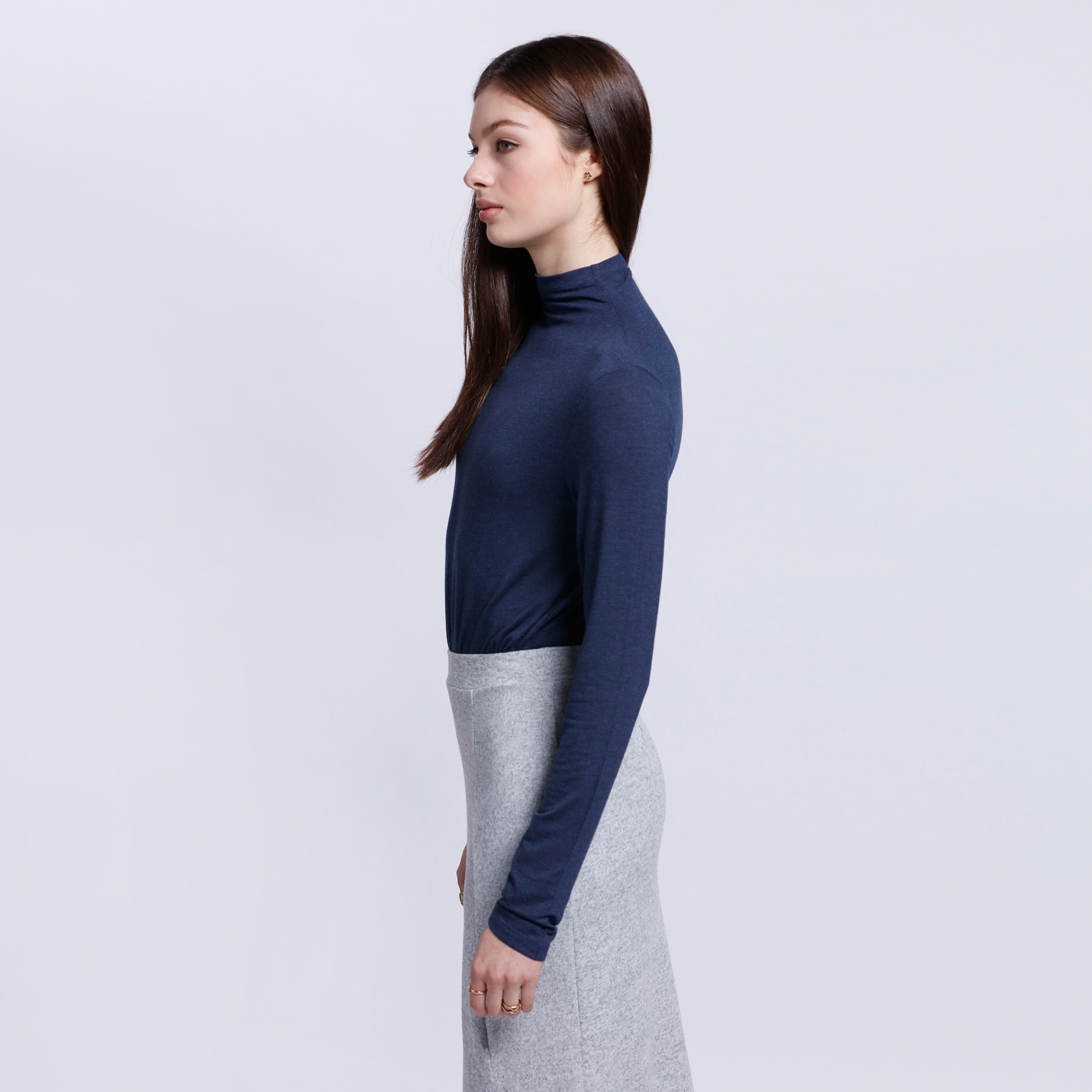 One sleeve clearance turtleneck