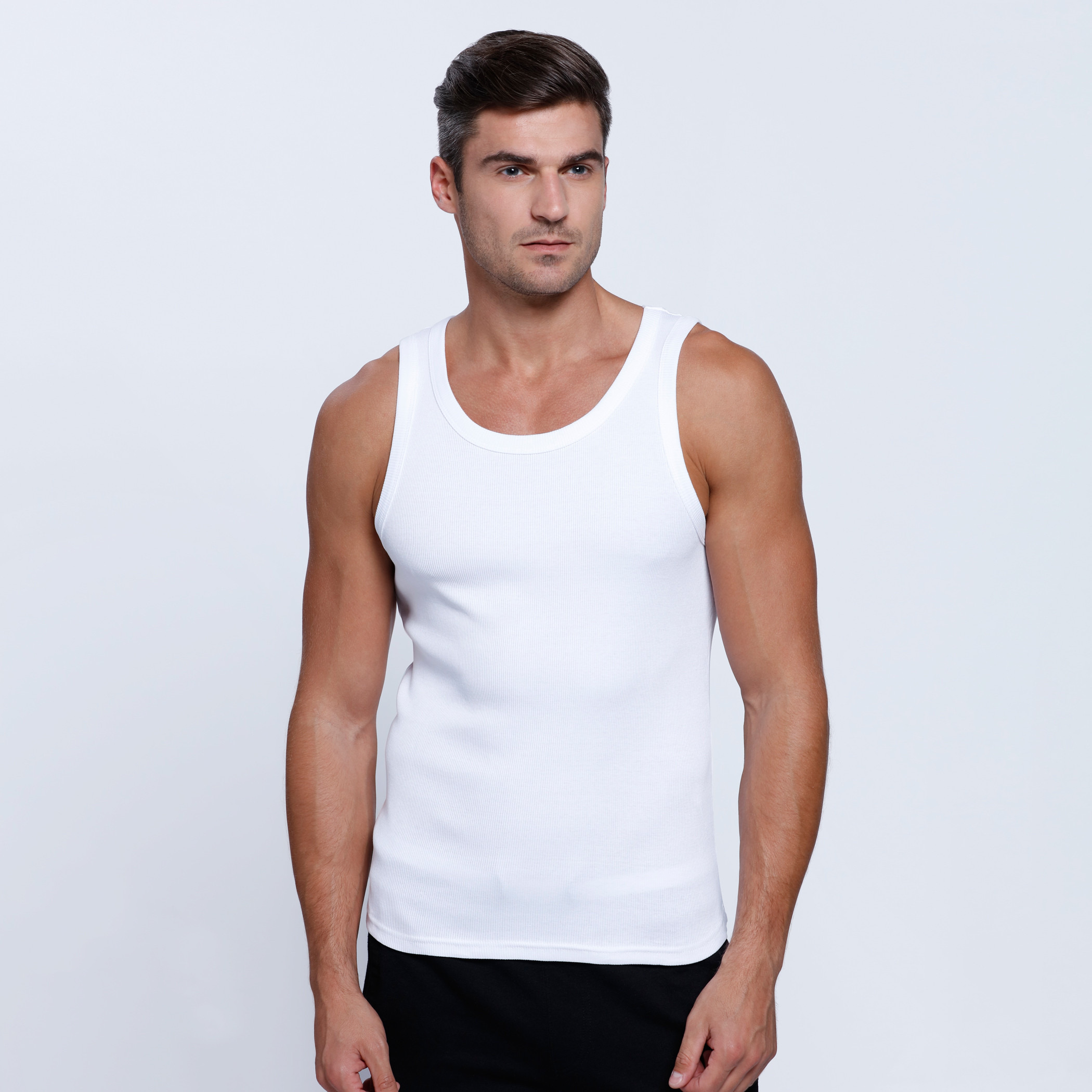 Mens sale ribbed vests