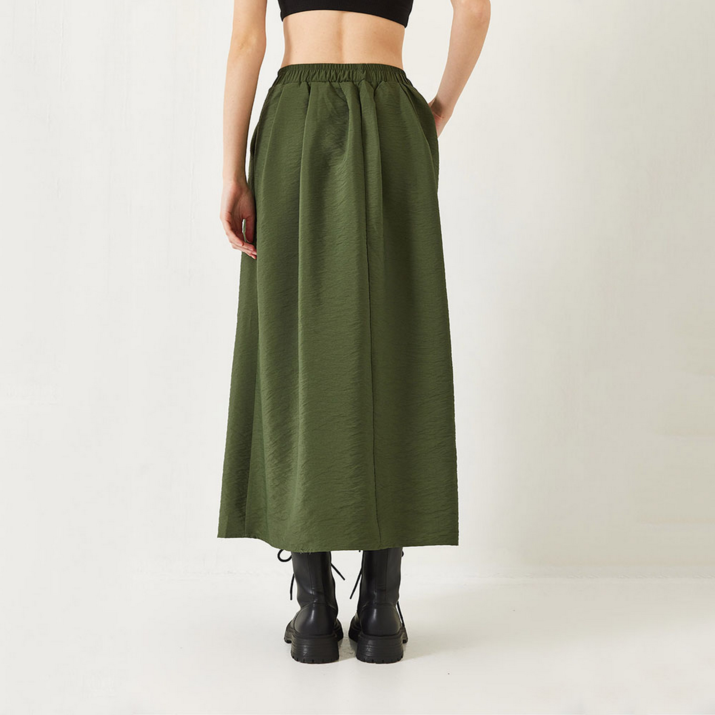 تنورة ماكسي نسائية بكسرات وواسعة من بيانكو لوتشي-women-clothing-bottoms-skirts-image-5